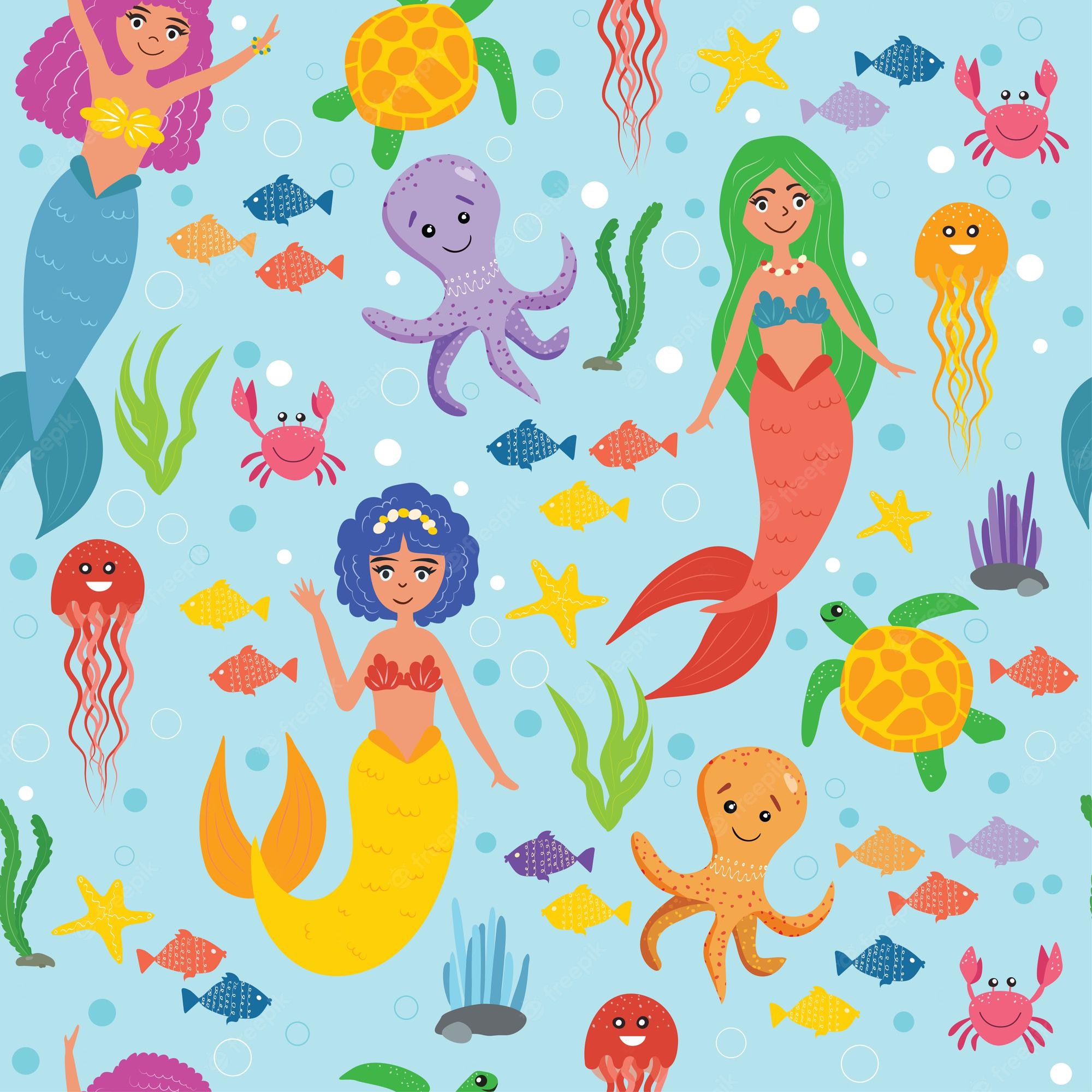 Cute Mermaids Wallpapers Wallpapers