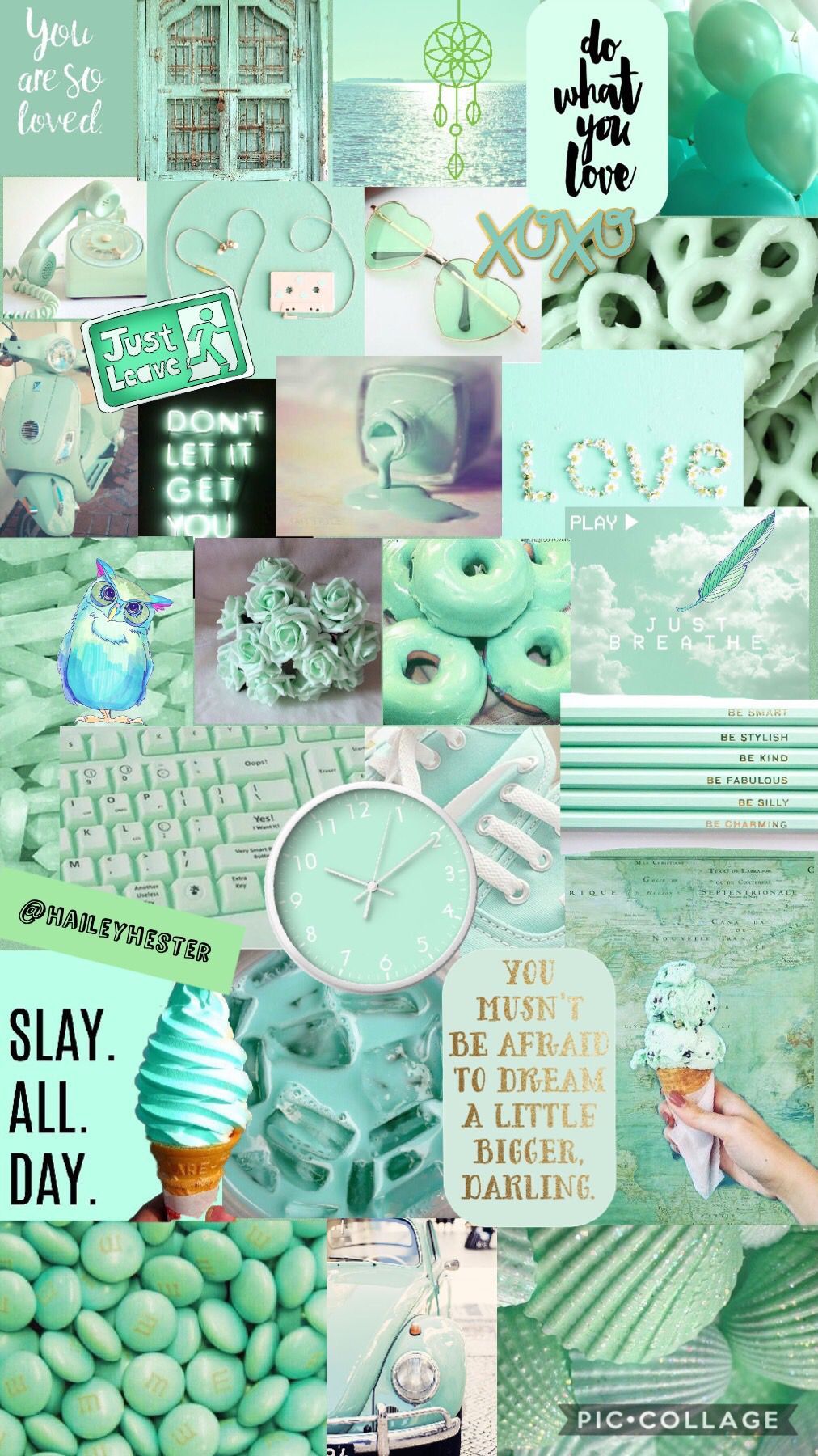 Cute Mint Green Aesthetic Wallpapers