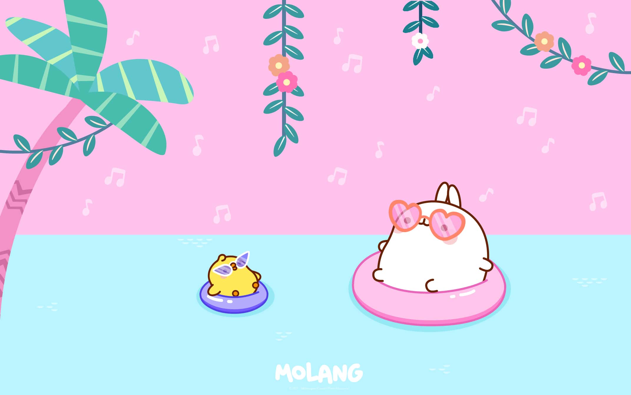 Cute Molang Wallpapers Wallpapers