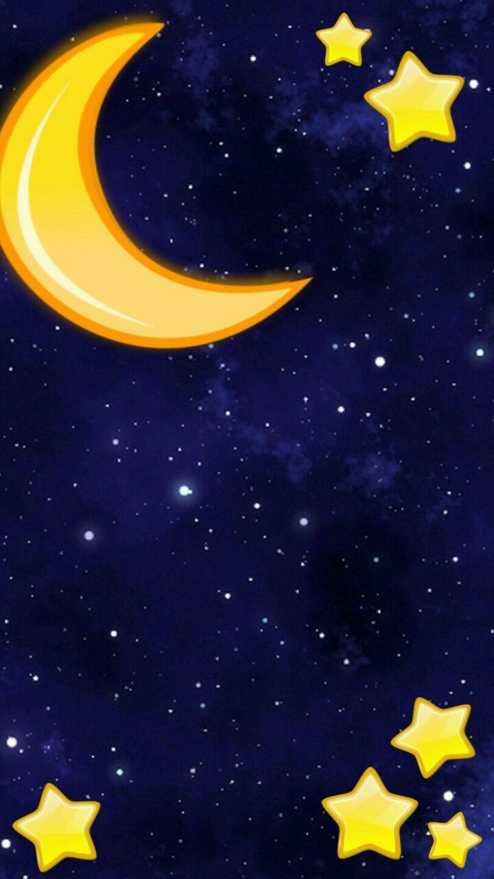 Cute Moon And Stars Wallpapers