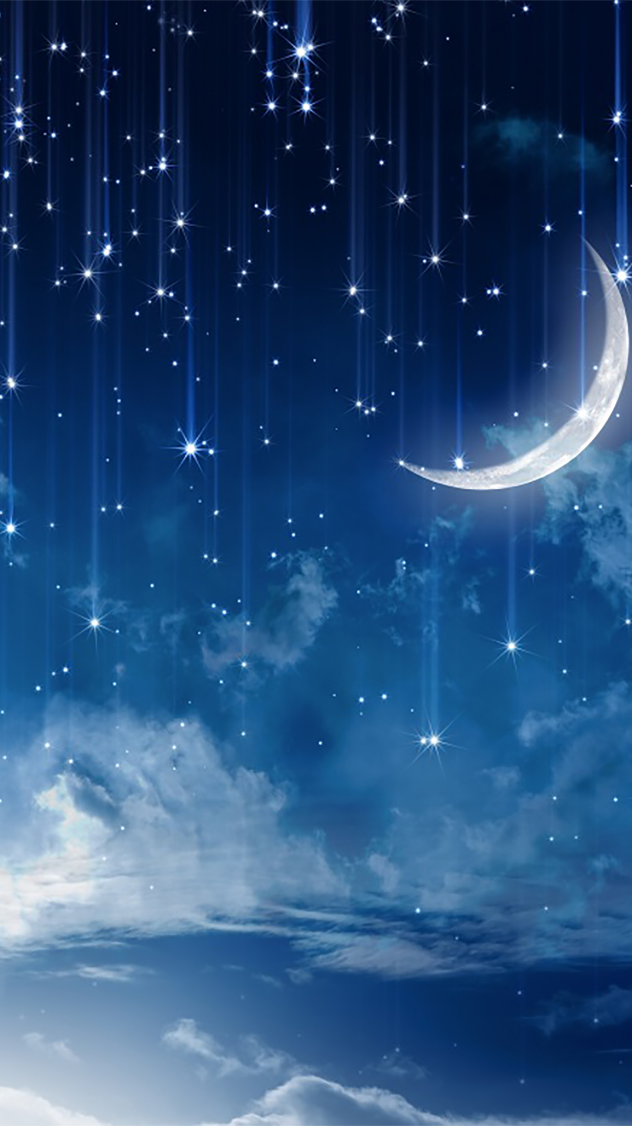 Cute Moon And Stars Wallpapers