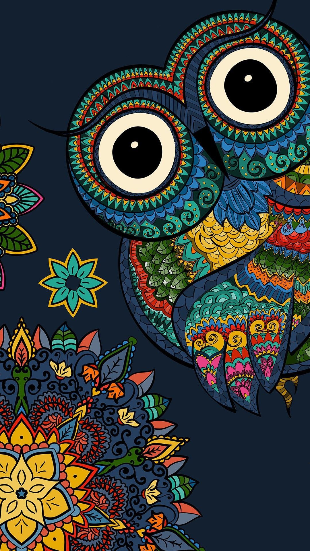 Cute Owl Pattern Wallpapers