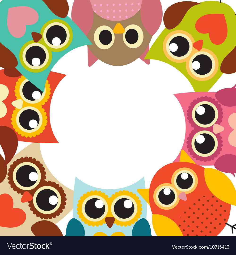 Cute Owl Pattern Wallpapers