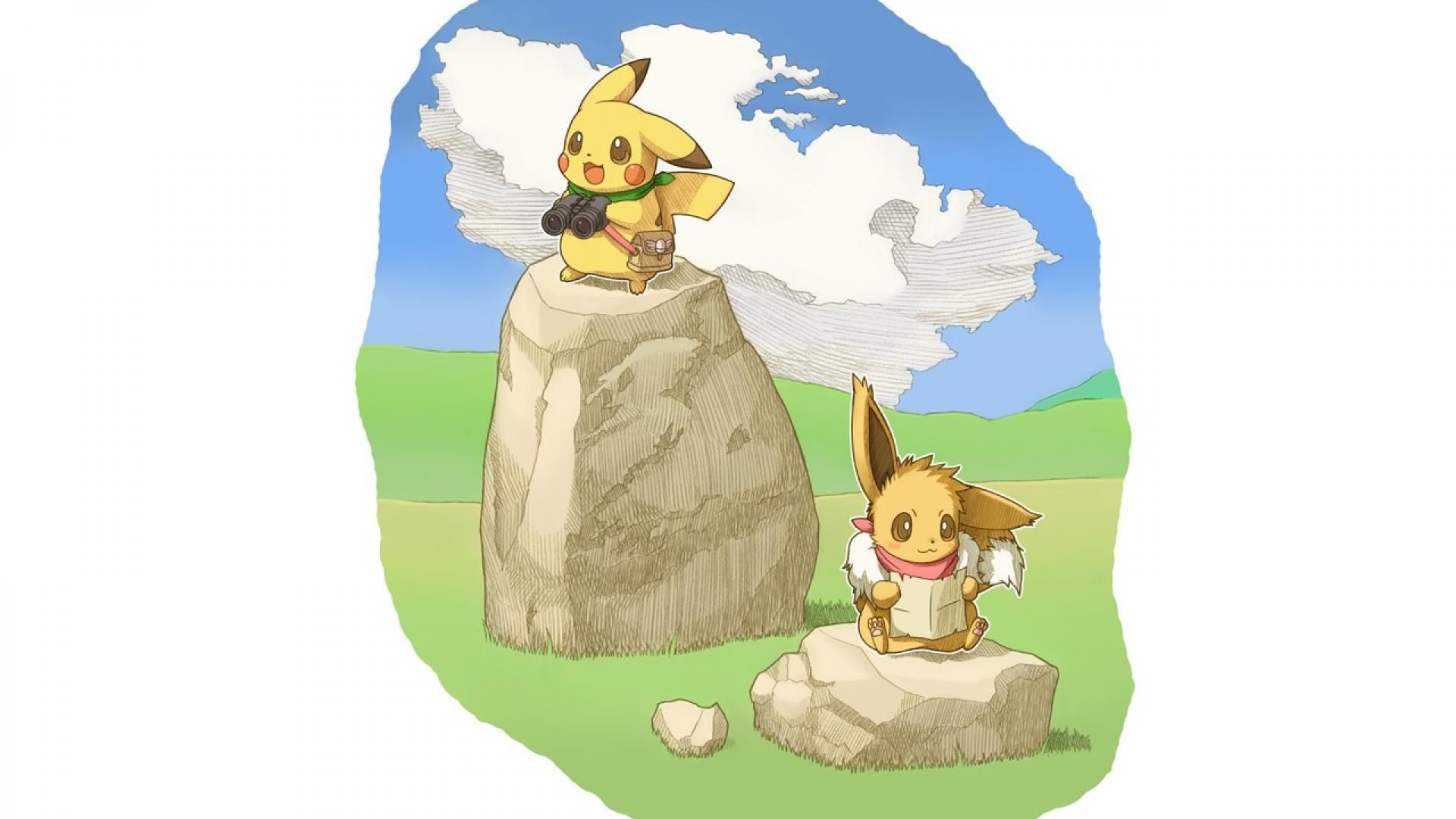 Cute Pikachu And Eevee Wallpapers