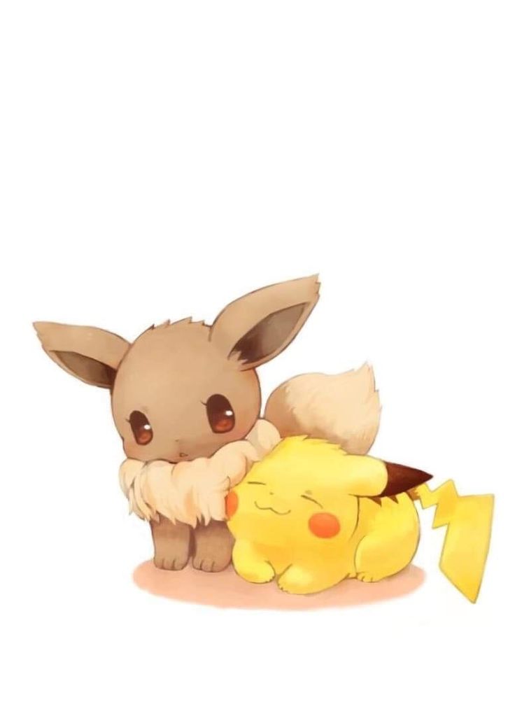 Cute Pikachu And Eevee Wallpapers Wallpapers