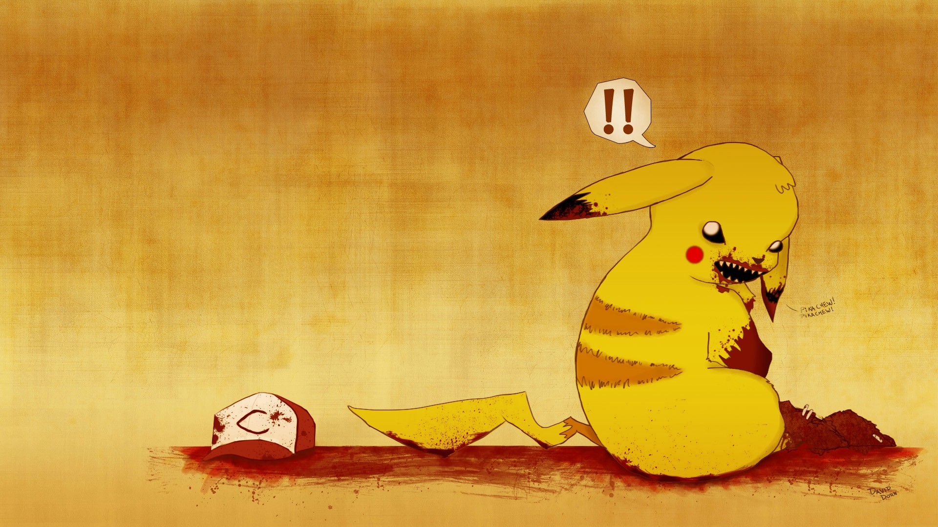 Cute Pikachu Eating A Heart Wallpapers