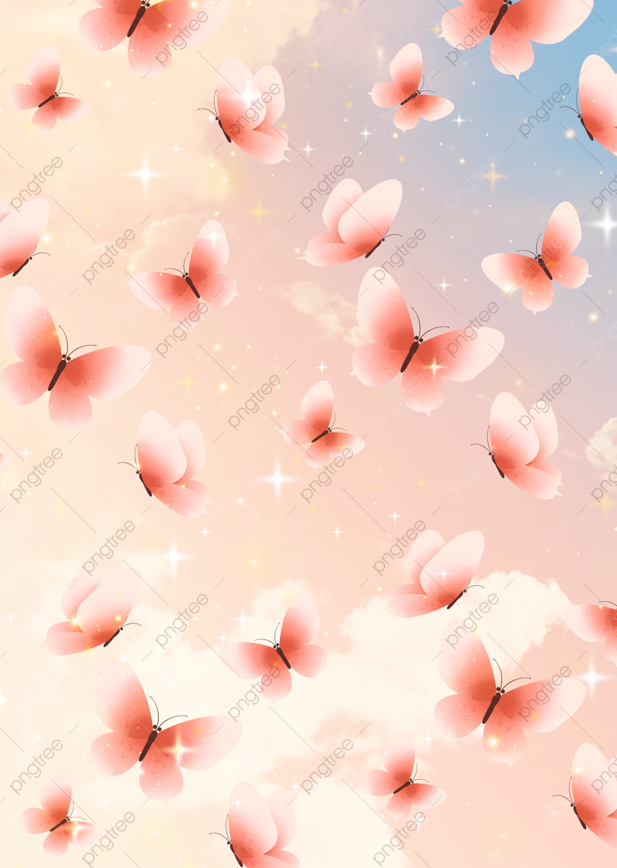 Cute Pink Butterfly Wallpapers