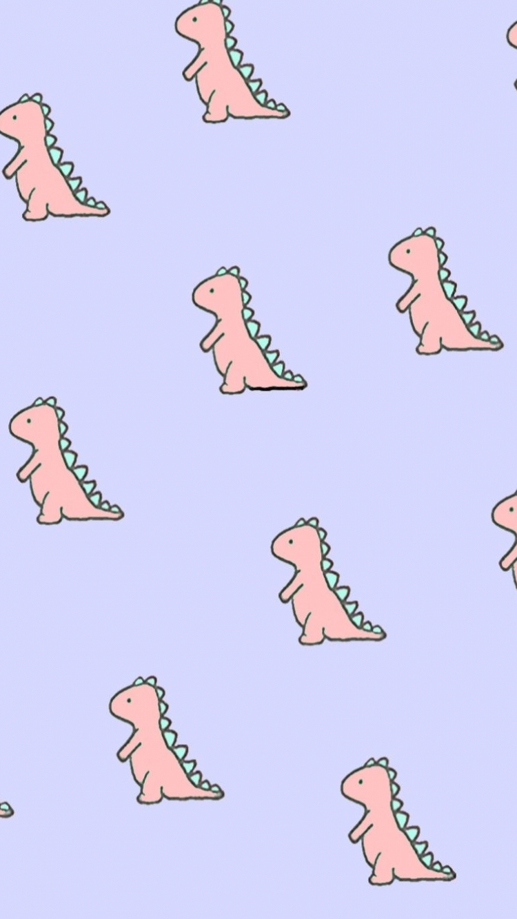 Cute Pink Dinosaur Wallpapers