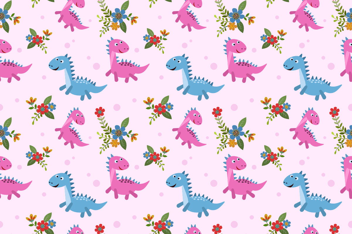 Cute Pink Dinosaur Wallpapers