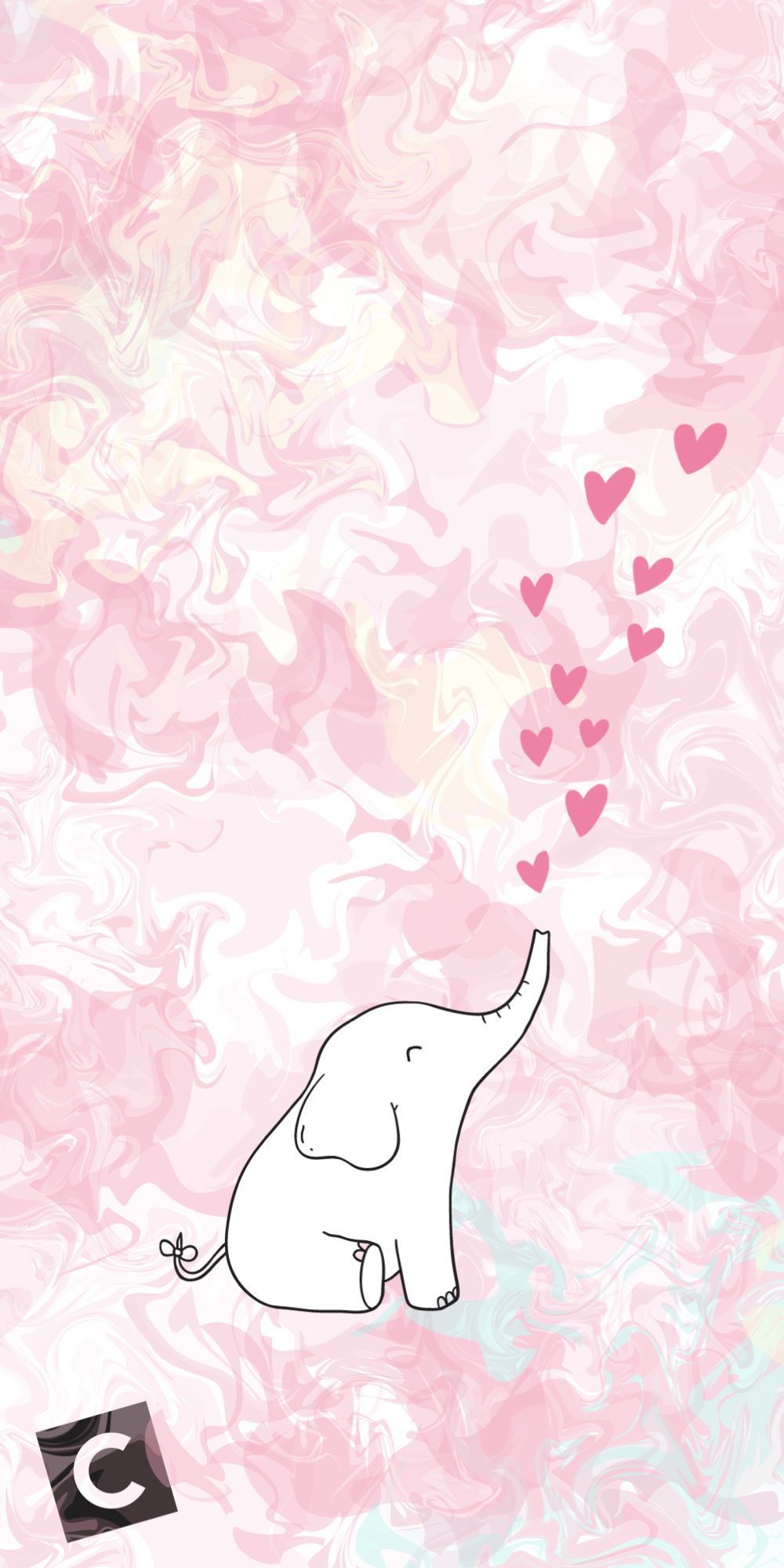 Cute Pink Elephant Wallpapers