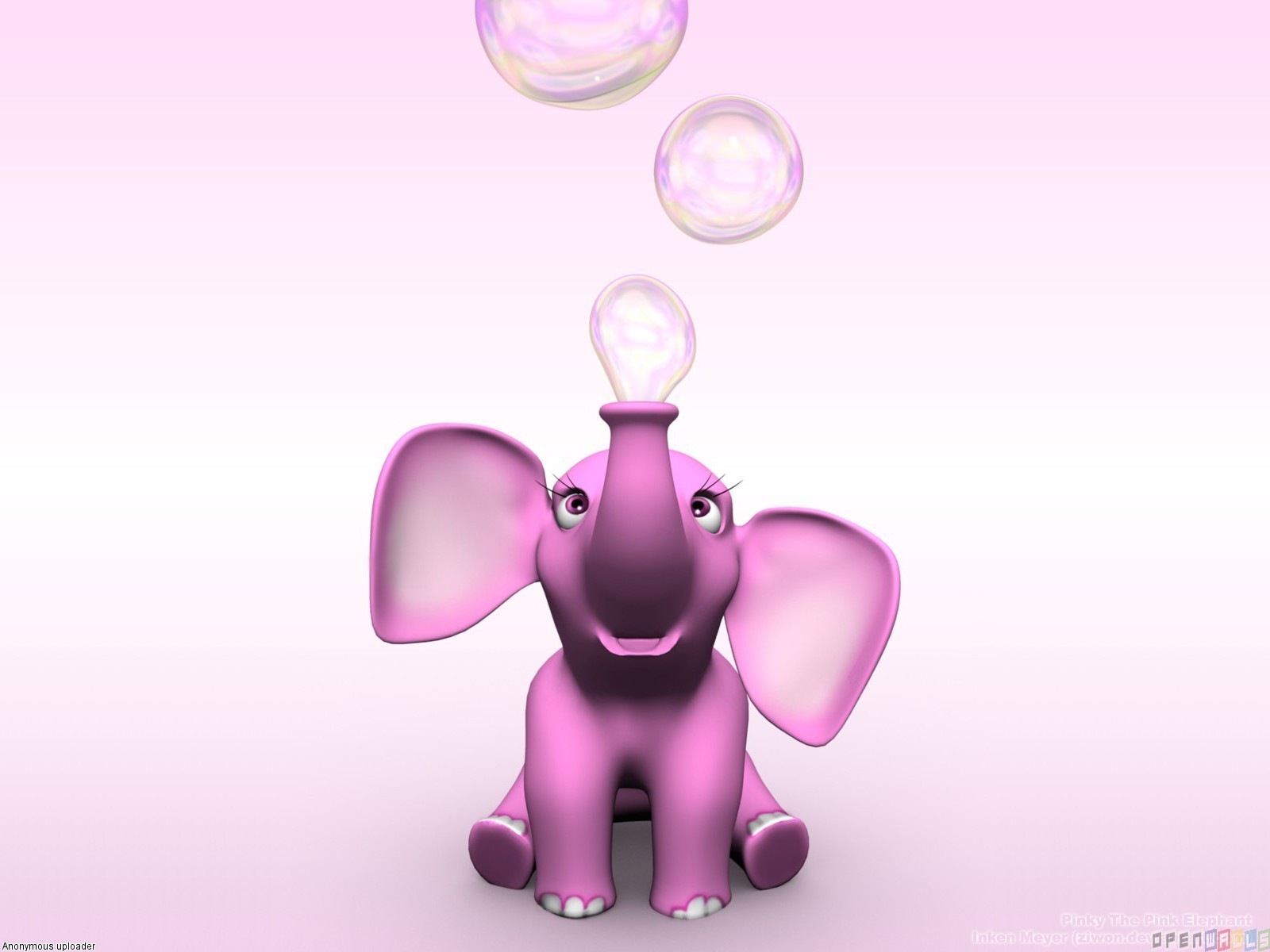 Cute Pink Elephant Wallpapers