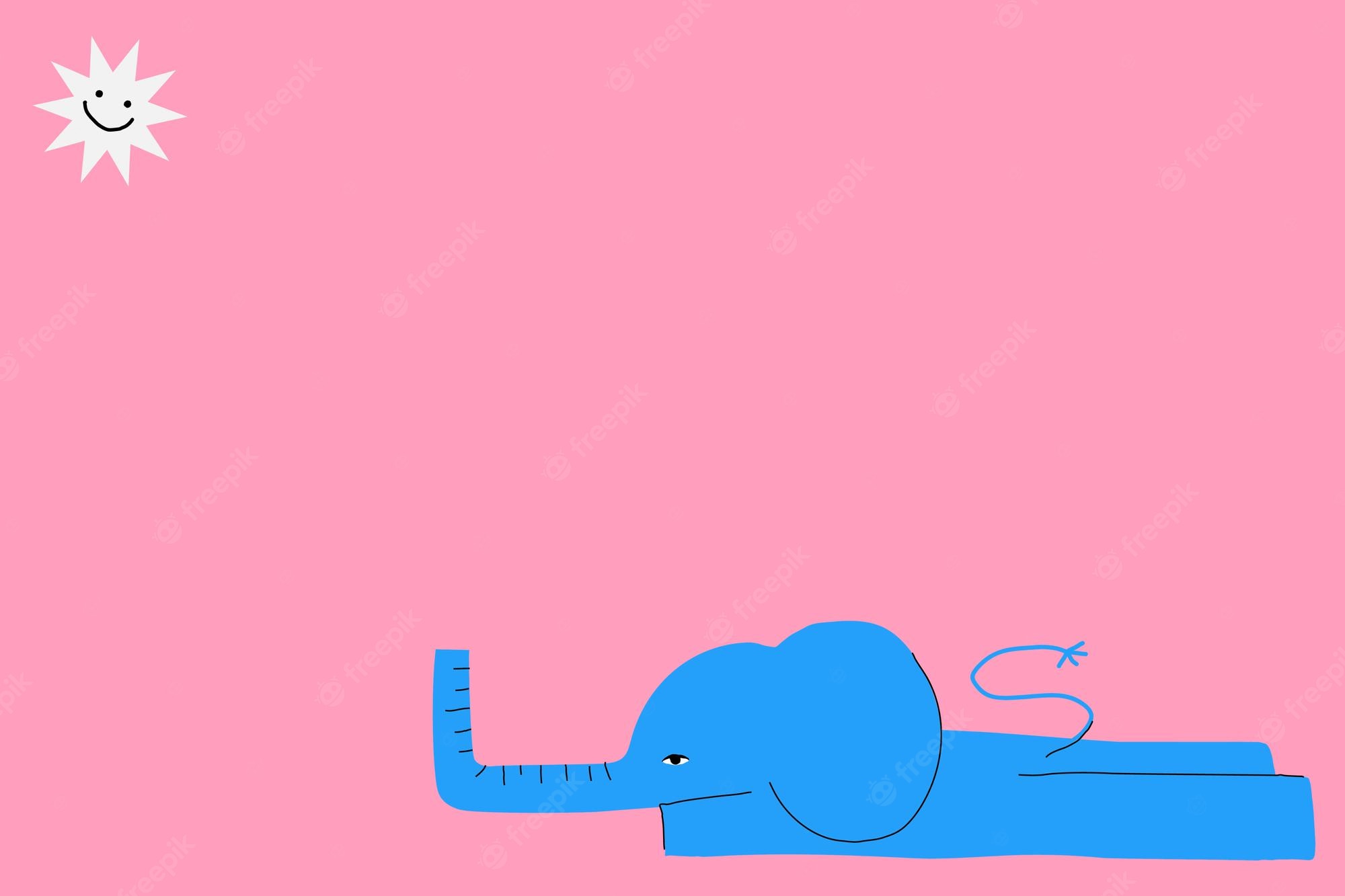 Cute Pink Elephant Wallpapers