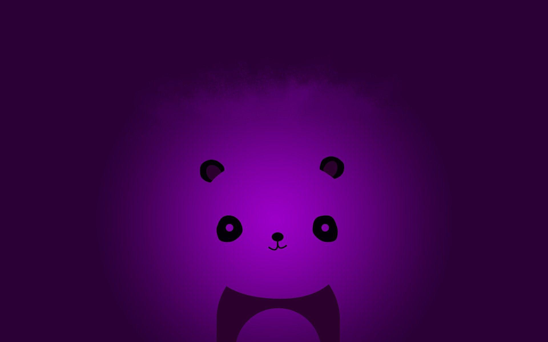 Cute Purple Panda Wallpapers