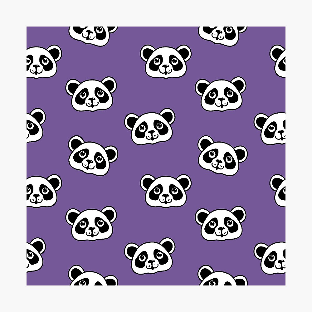 Cute Purple Panda Wallpapers