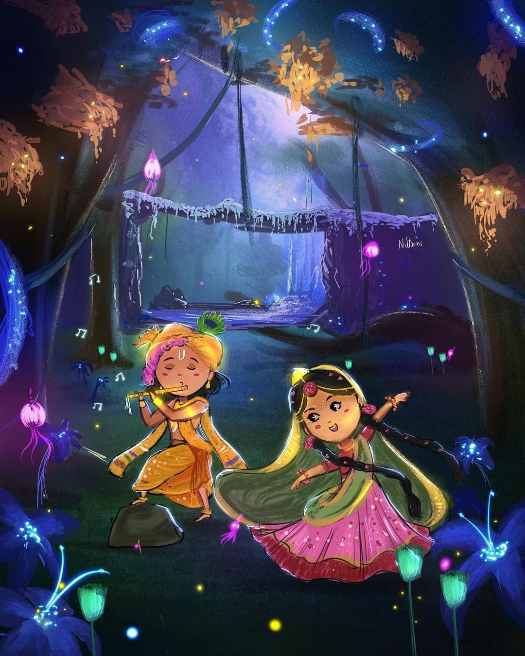 Cute Radha Krishna Wallpapers