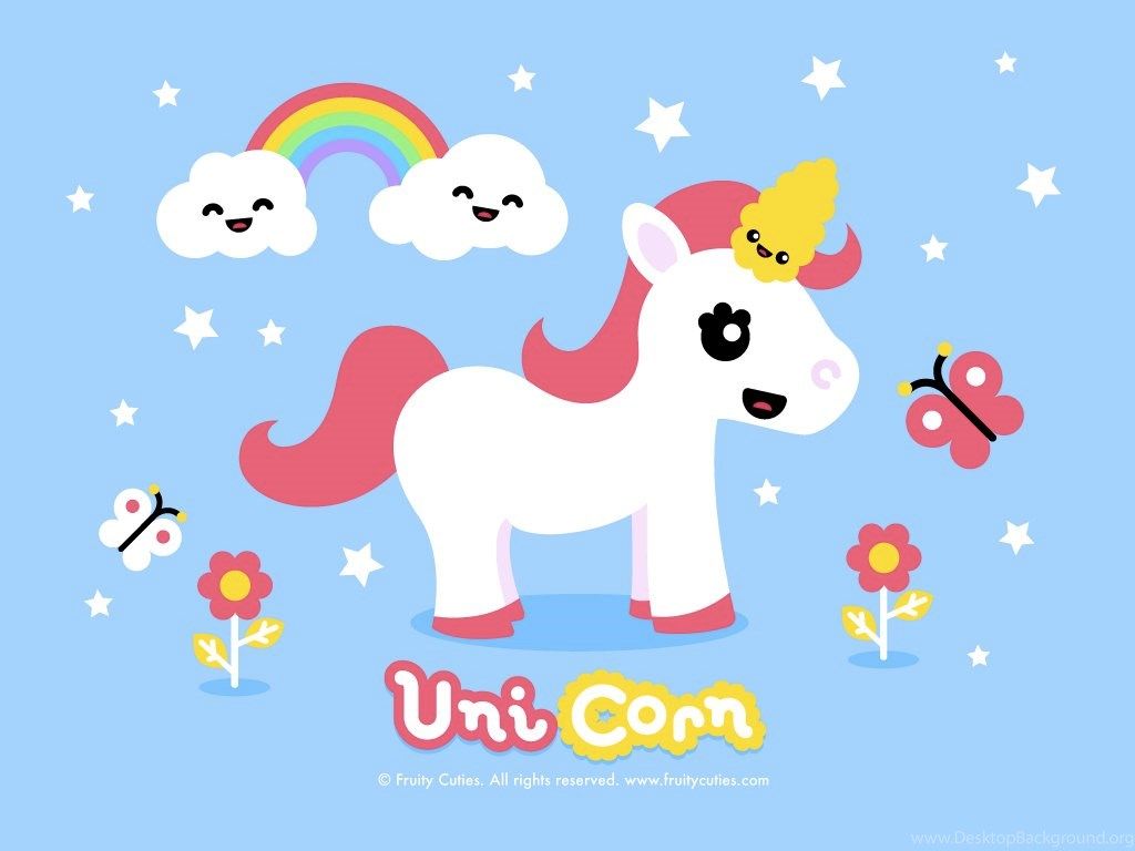 Cute Rainbow Unicorn Desktop Wallpapers