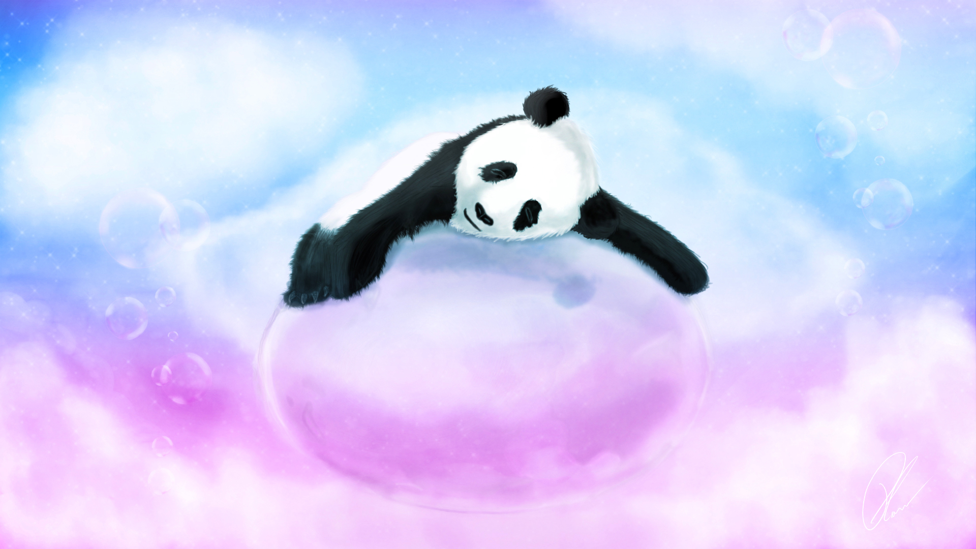 Cute Sleeping Panda Wallpapers