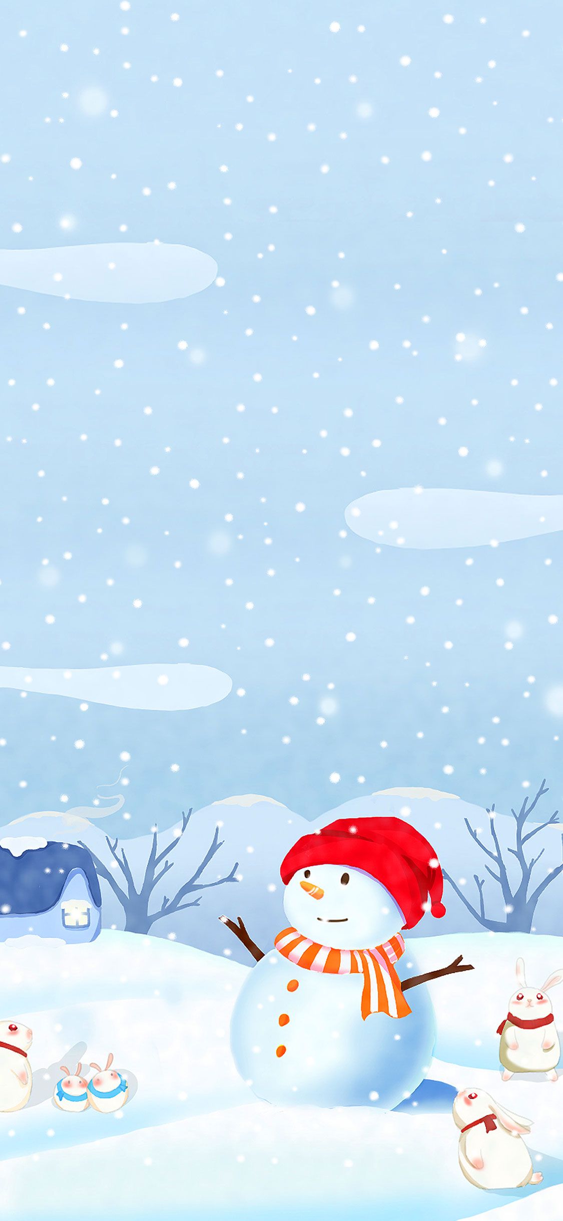 Cute Snowman Iphone Wallpapers