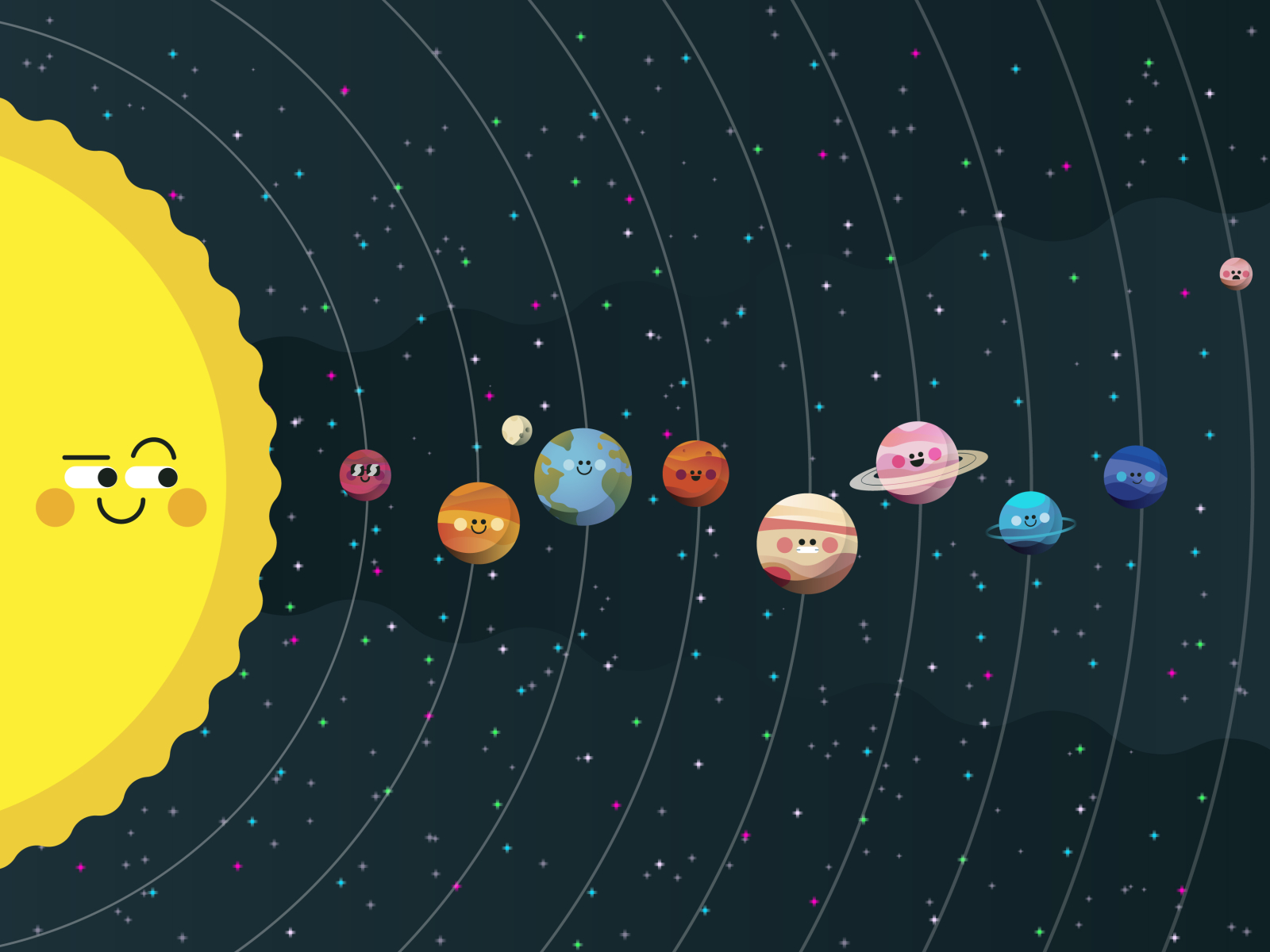 Cute Solar System Wallpapers