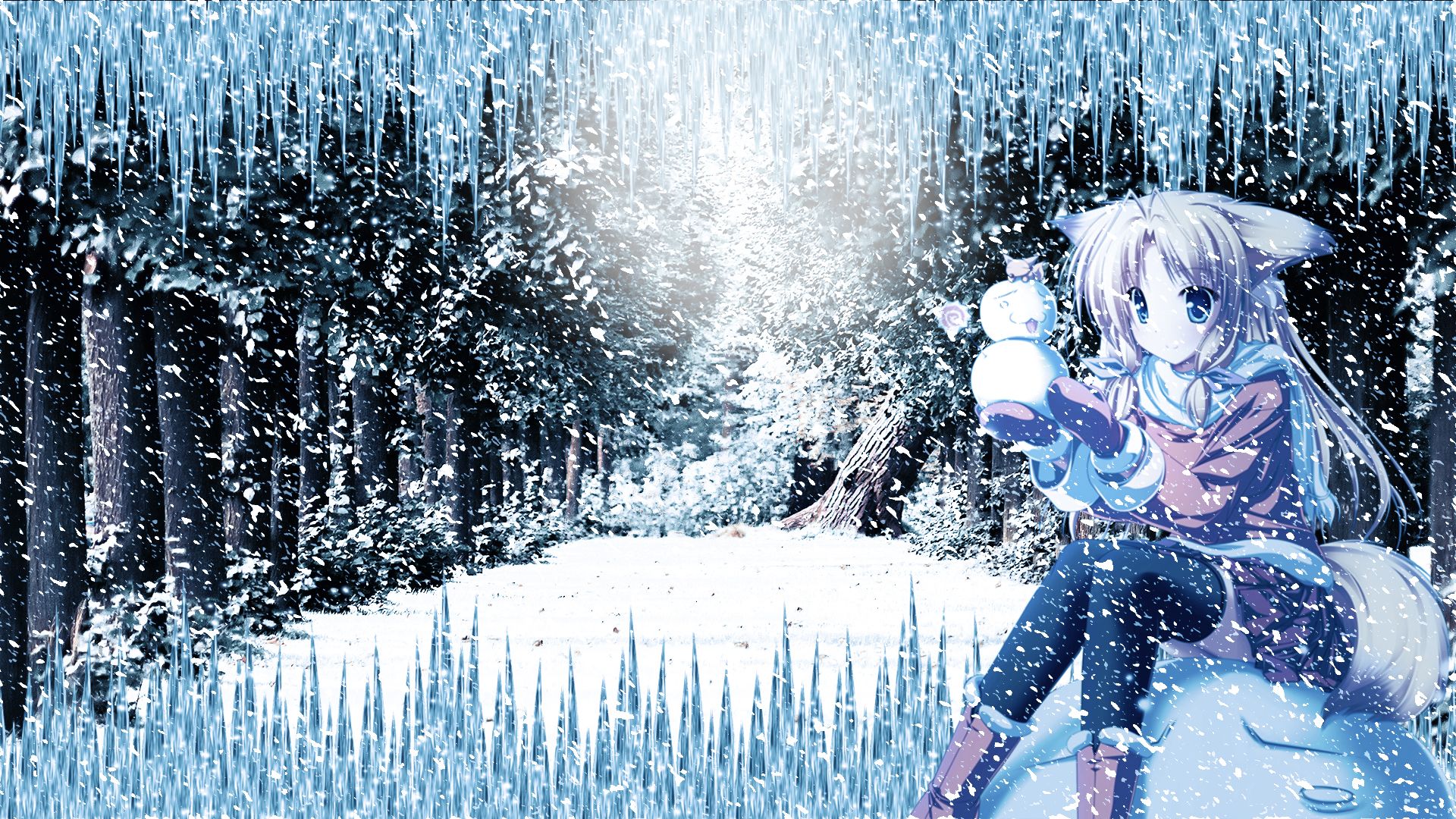 Cute Winter Anime Wallpapers - Most Popular Cute Winter Anime Wallpapers  Backgrounds - GTwallpaper