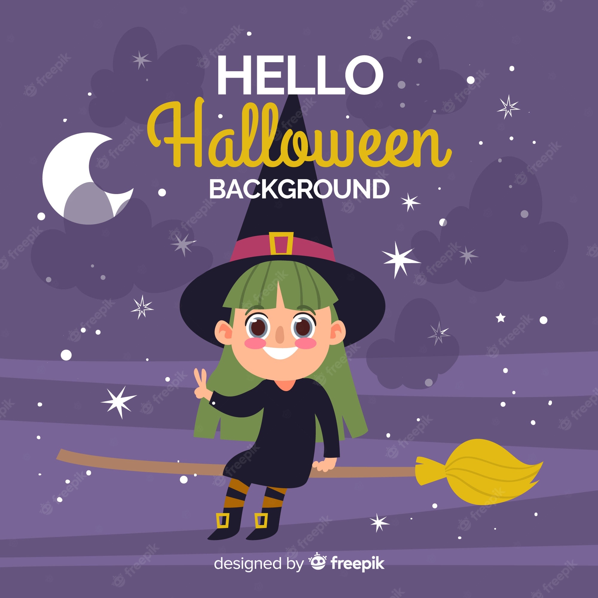 Cute Witch Halloween Wallpapers