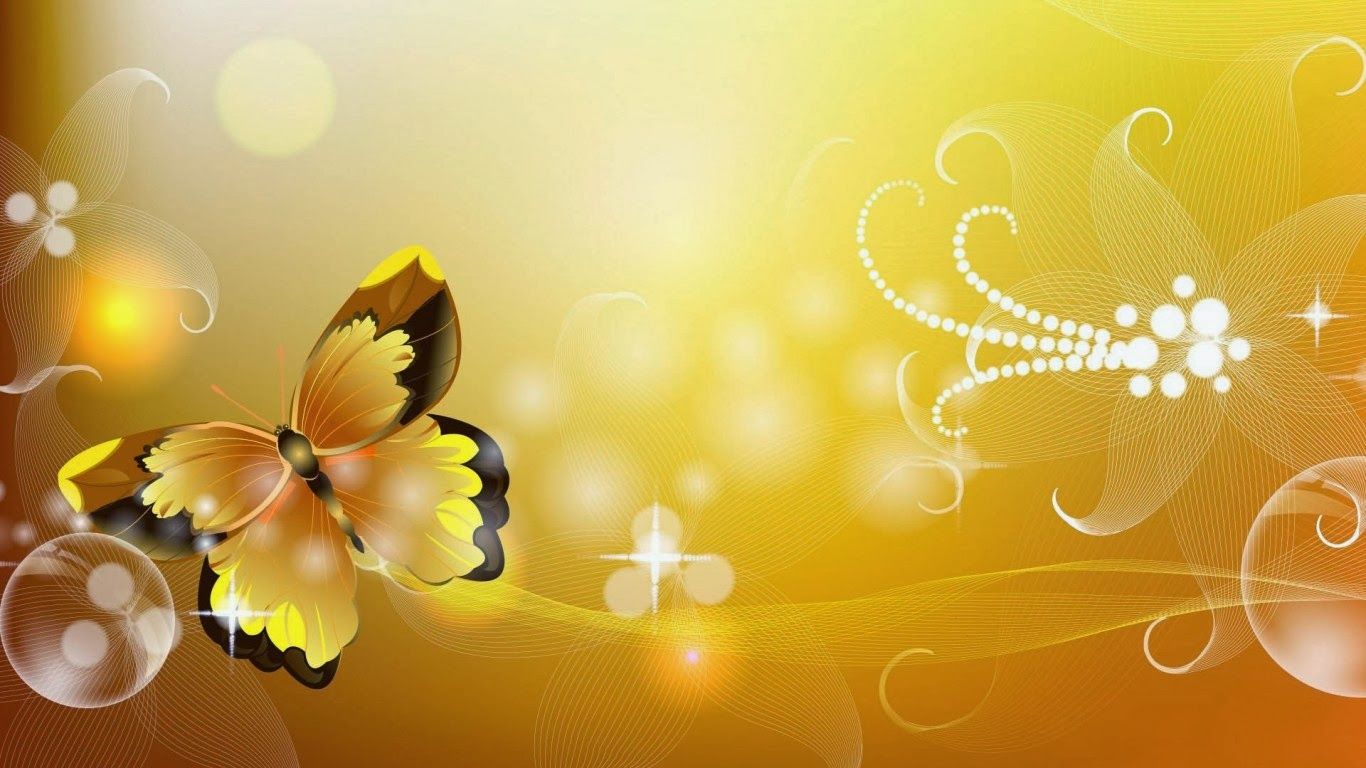 Cute Yellow Butterflies Wallpapers