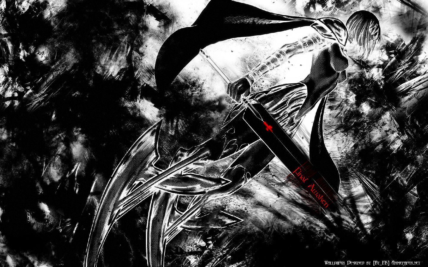 Cool Anime Characters Black And White Wallpapers Wallpapers