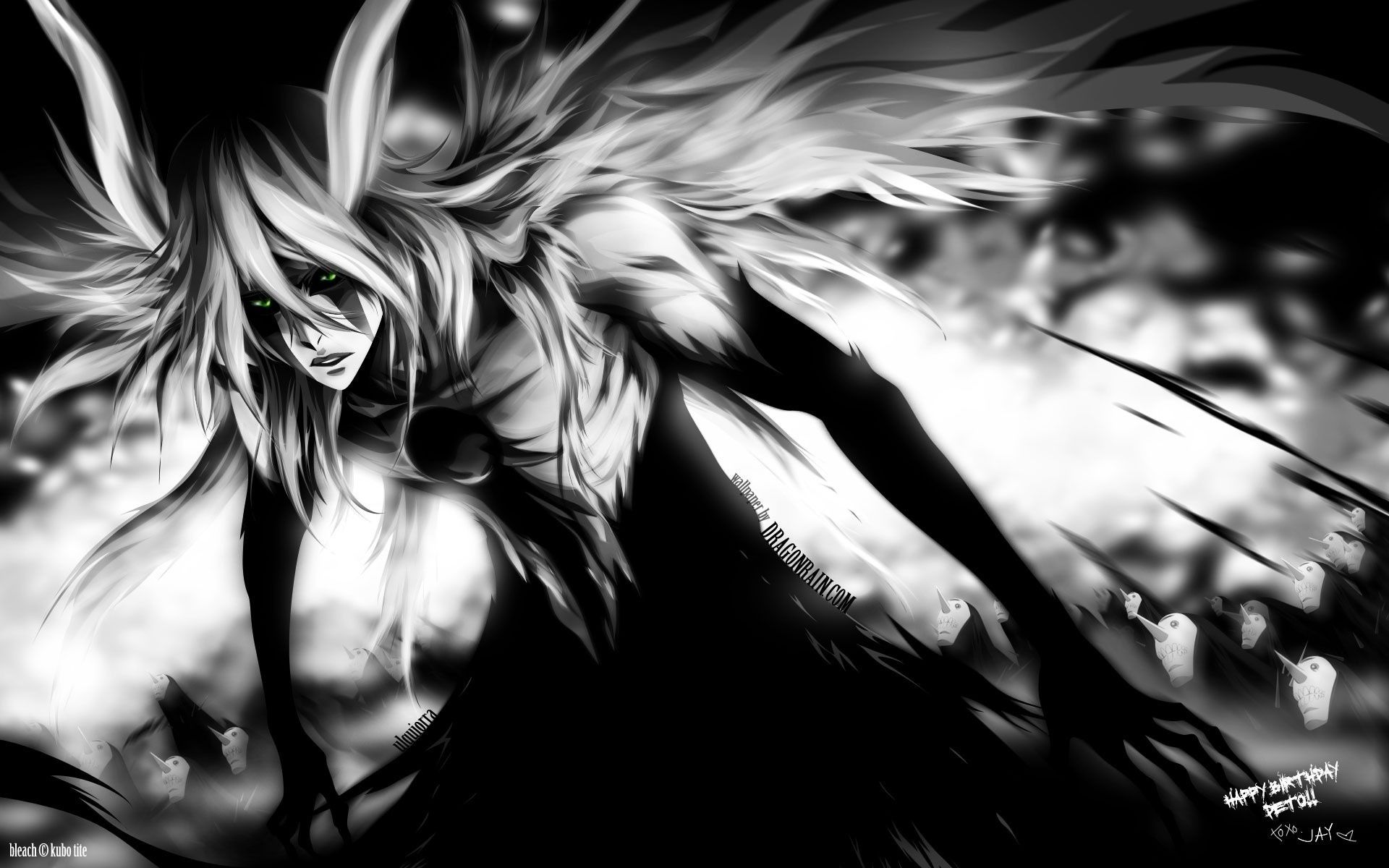 Cool Anime Characters Black And White Wallpapers Wallpapers