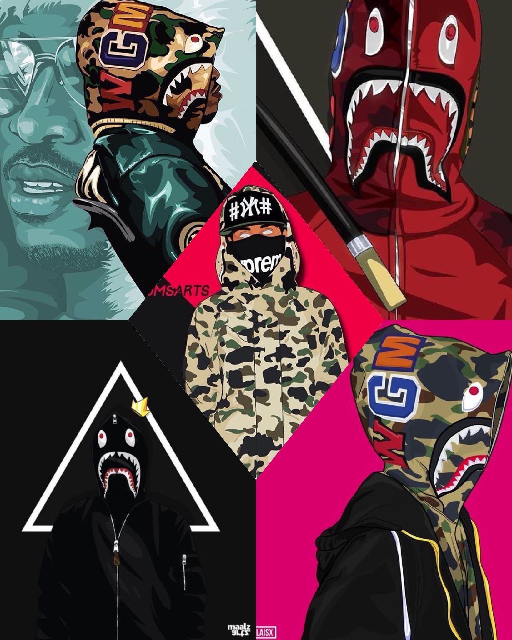 Cool Bape Cartoon Wallpapers Wallpapers