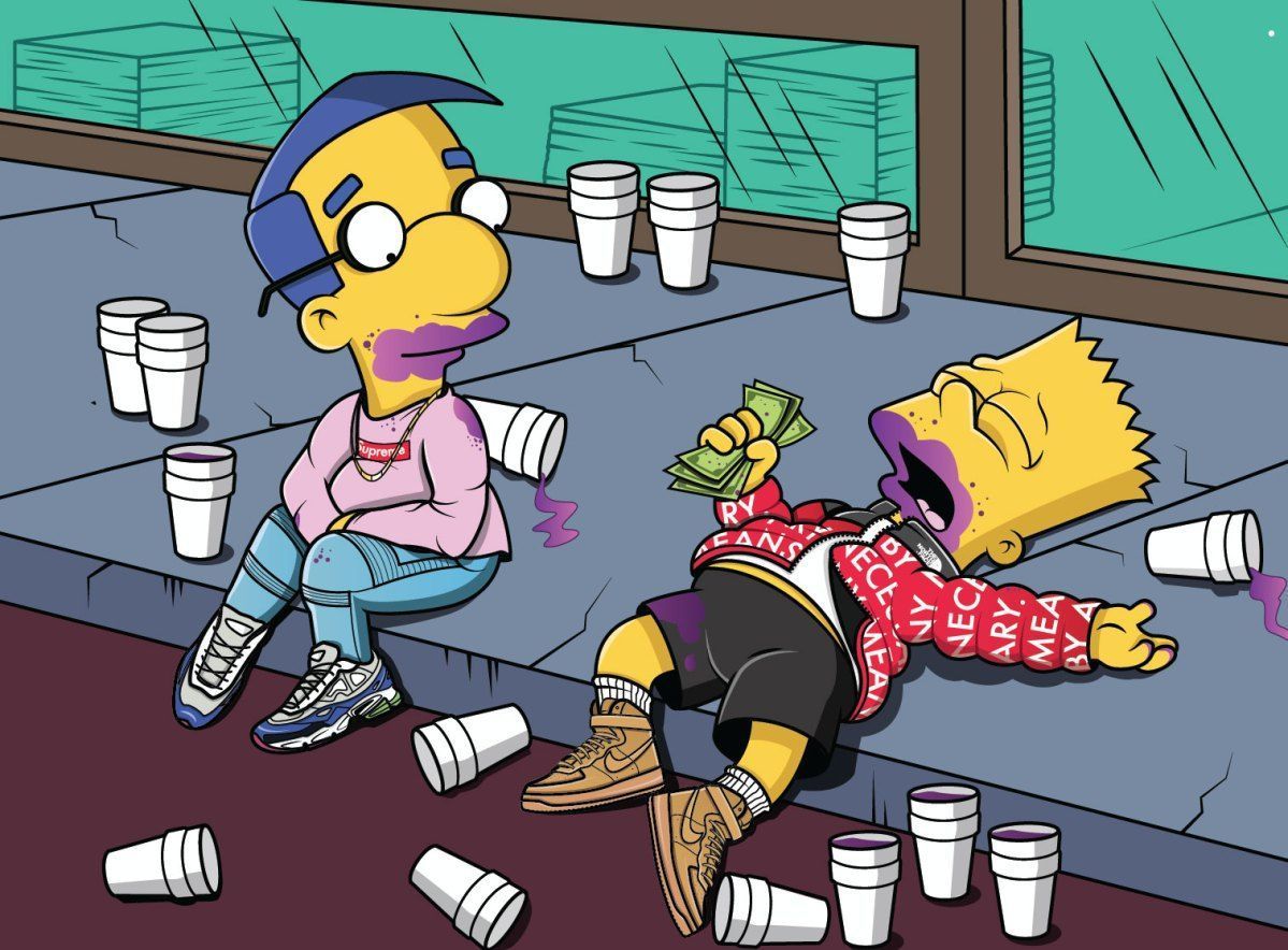 Cool Bart Simpson Gucci Wallpapers