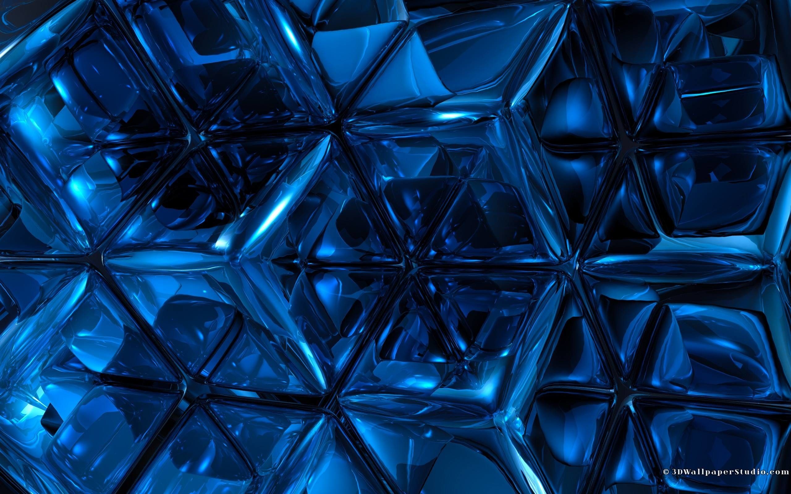 Cool Blue 3D Abstract Wallpapers