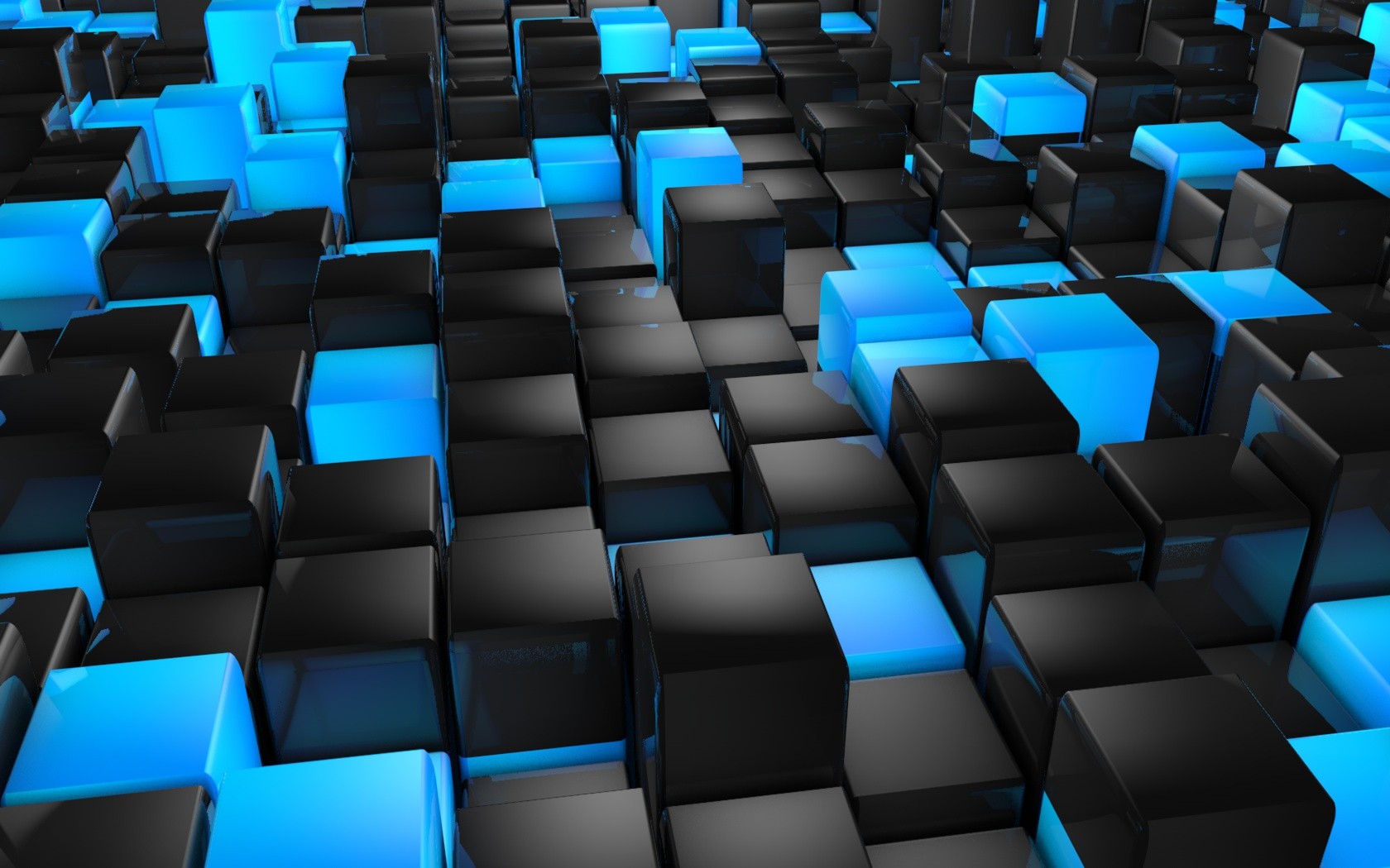 Cool Blue 3D Abstract Wallpapers