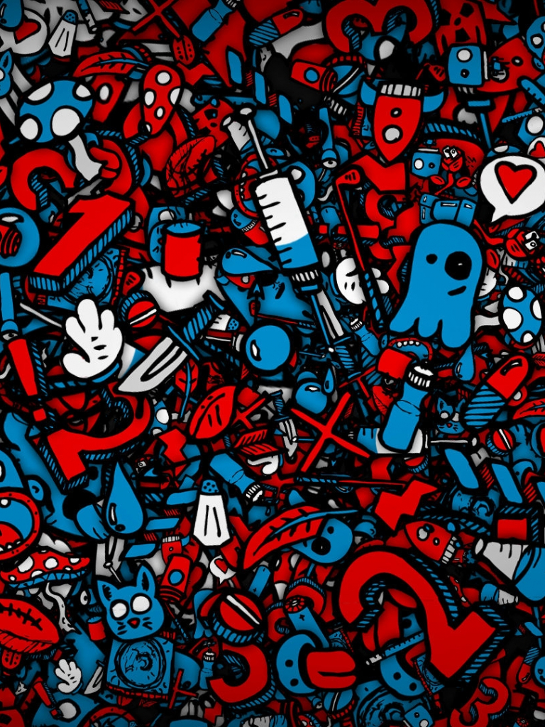 Cool Blue And Red Wallpapers