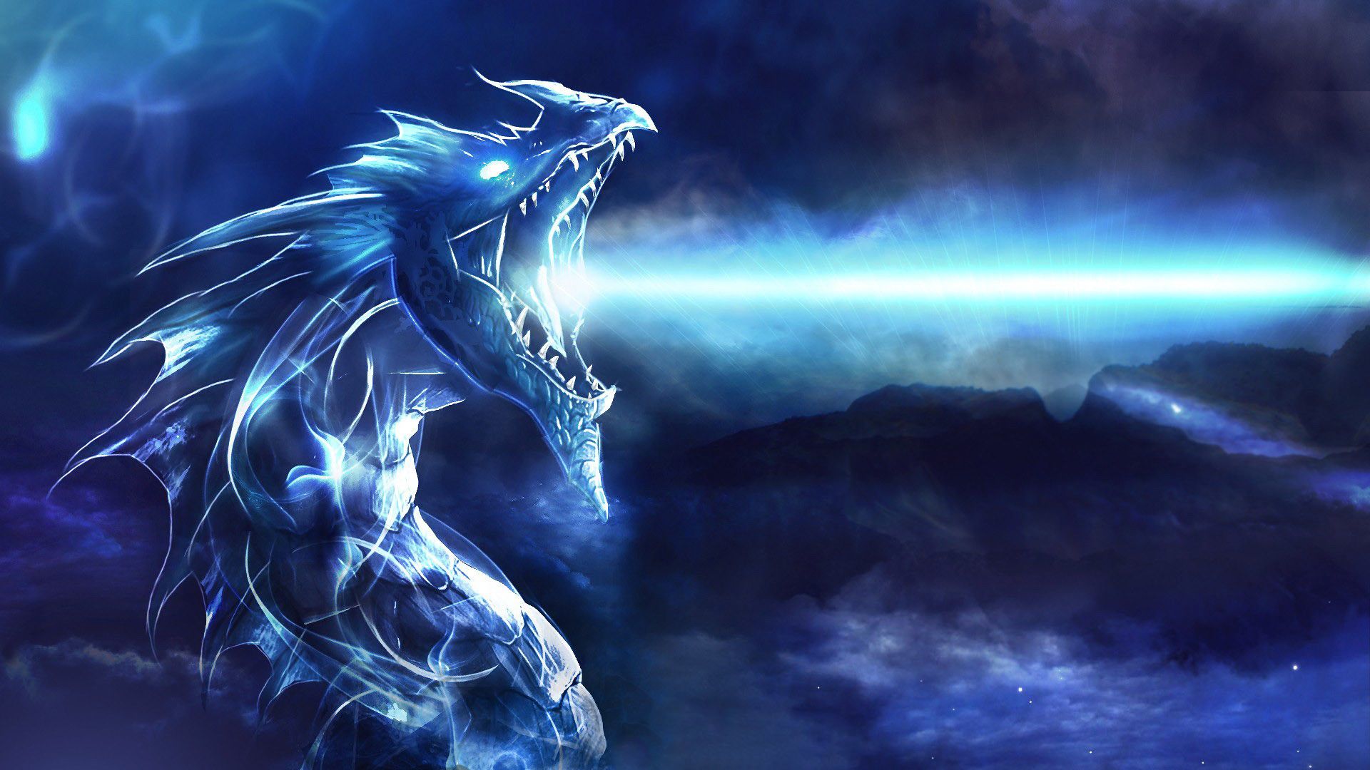 Cool Blue Dragon Wallpapers