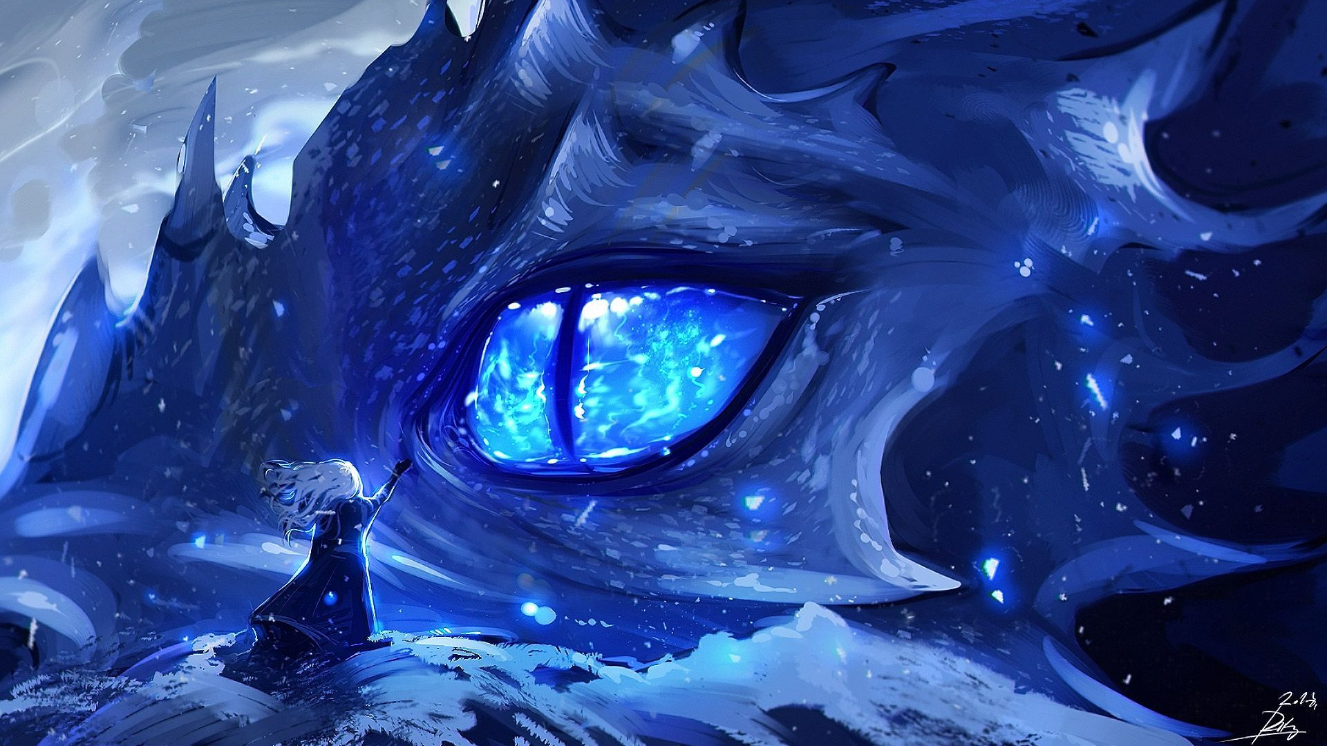 Cool Blue Fire Dragon Wallpapers