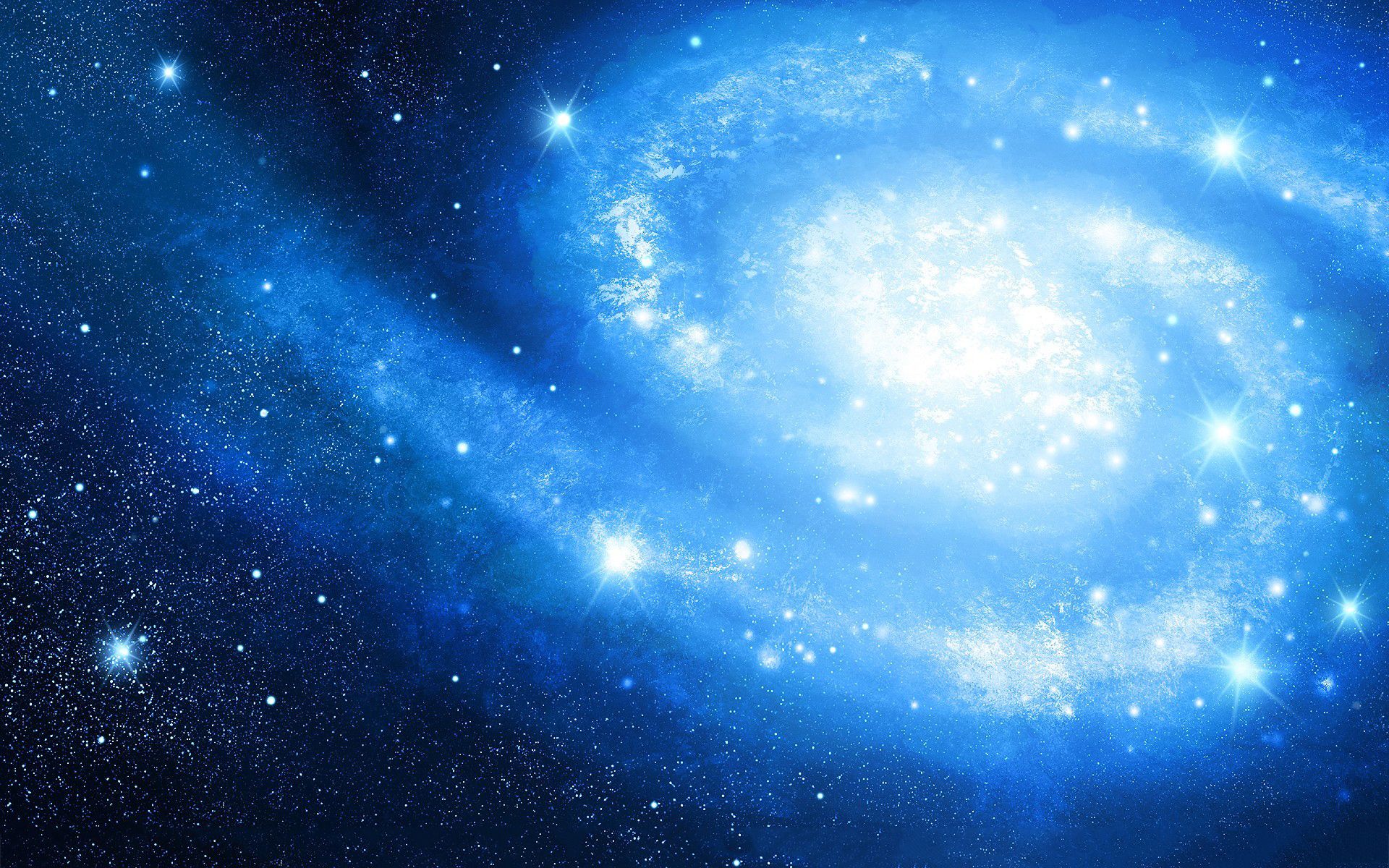 Cool Blue Galaxy Stars Wallpapers