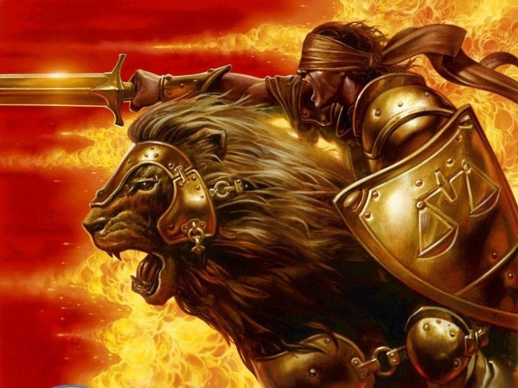 Cool Fire Lion Wallpapers