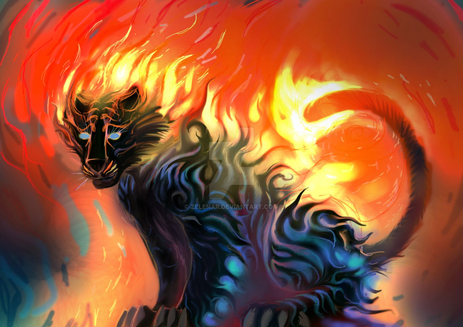 Cool Fire Wolf Wallpapers Wallpapers