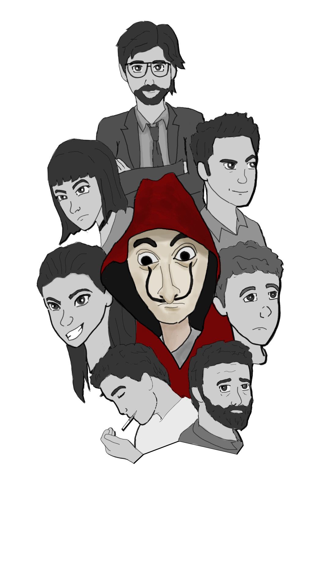 Cool Money Heist Cartoon Wallpapers Wallpapers