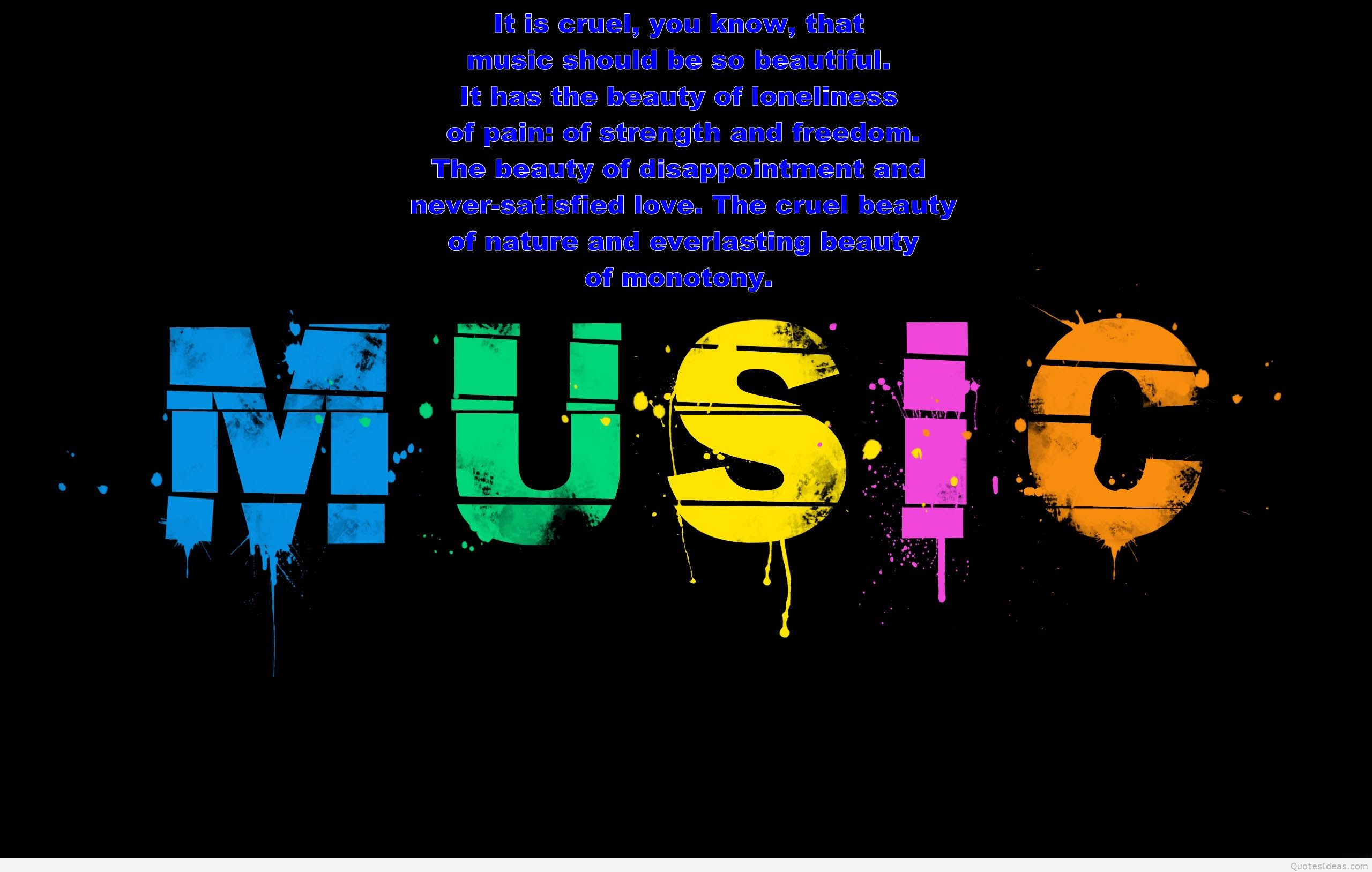 Cool Music Notes And Quotes Wallpapers