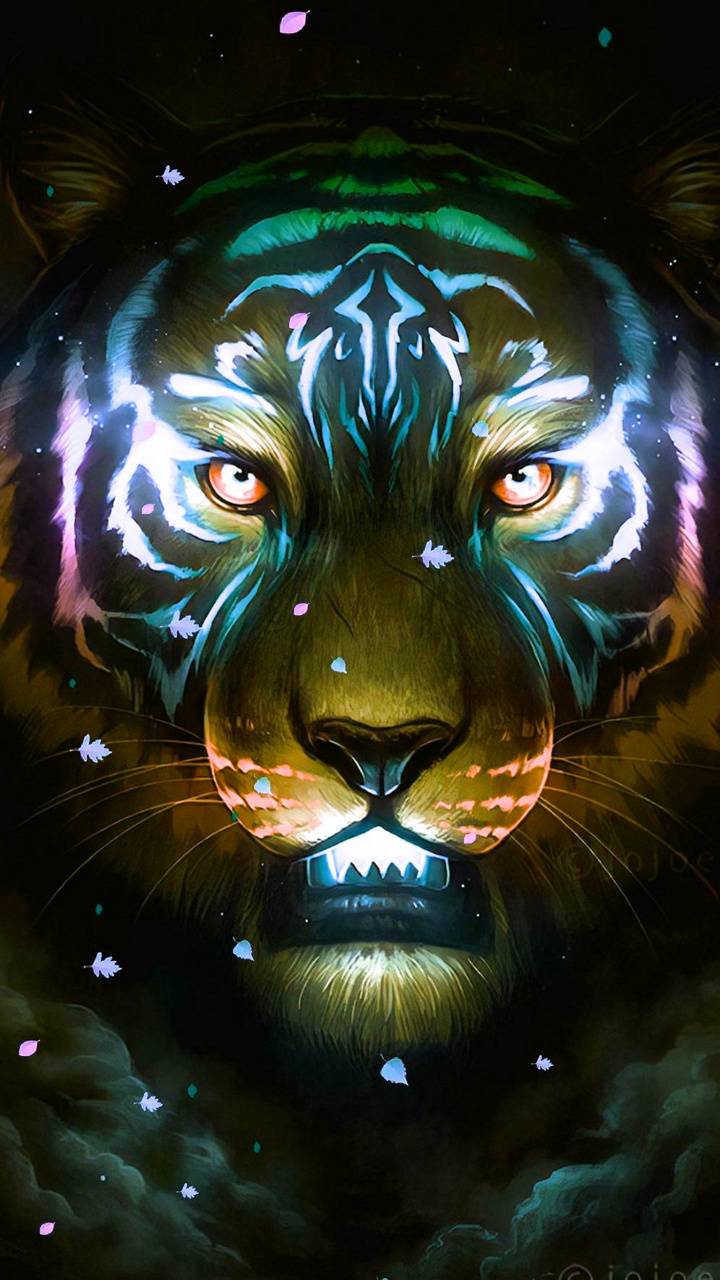 Cool Neon Lion Wallpapers