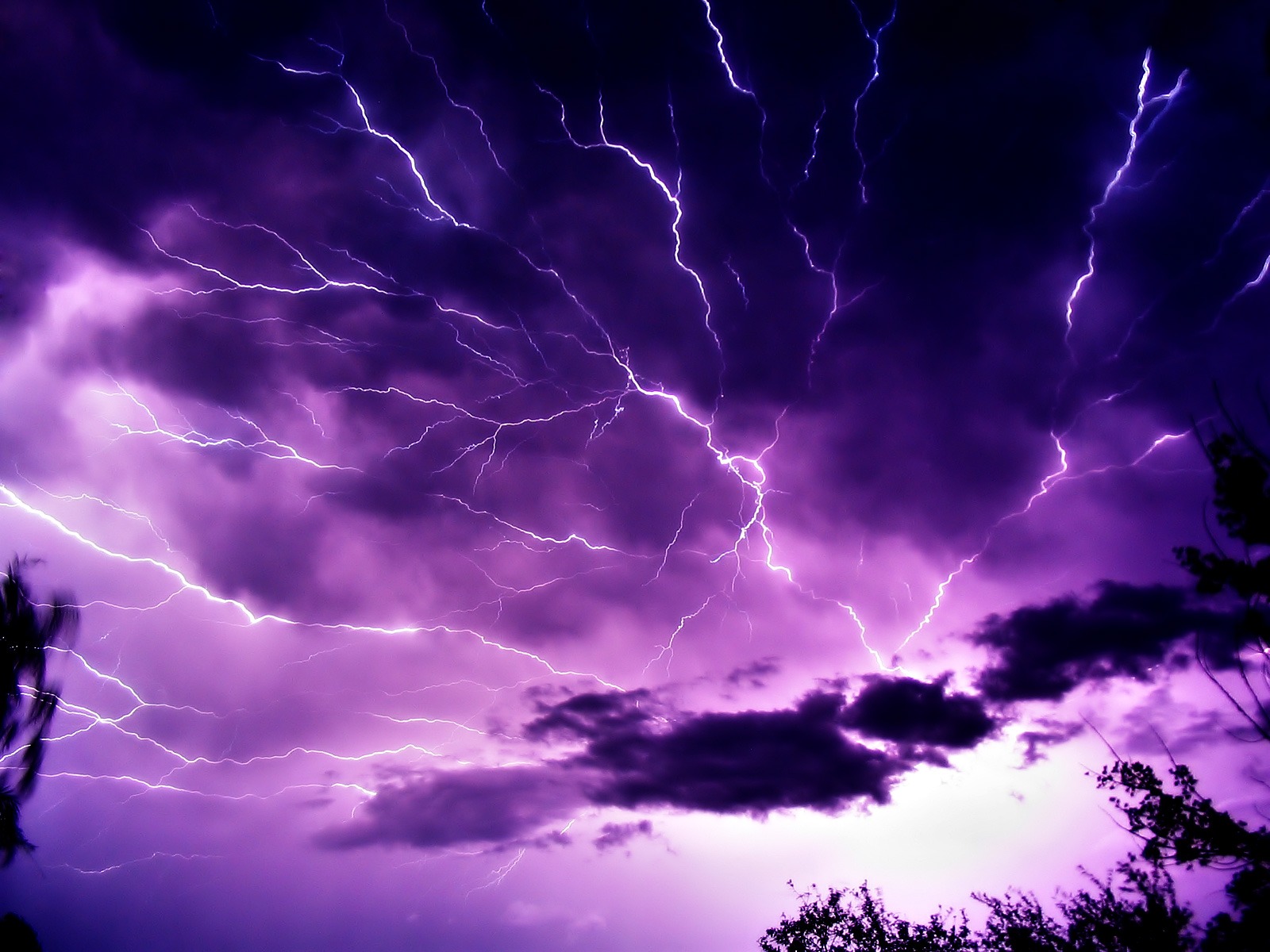 Cool Purple Lightning Wallpapers