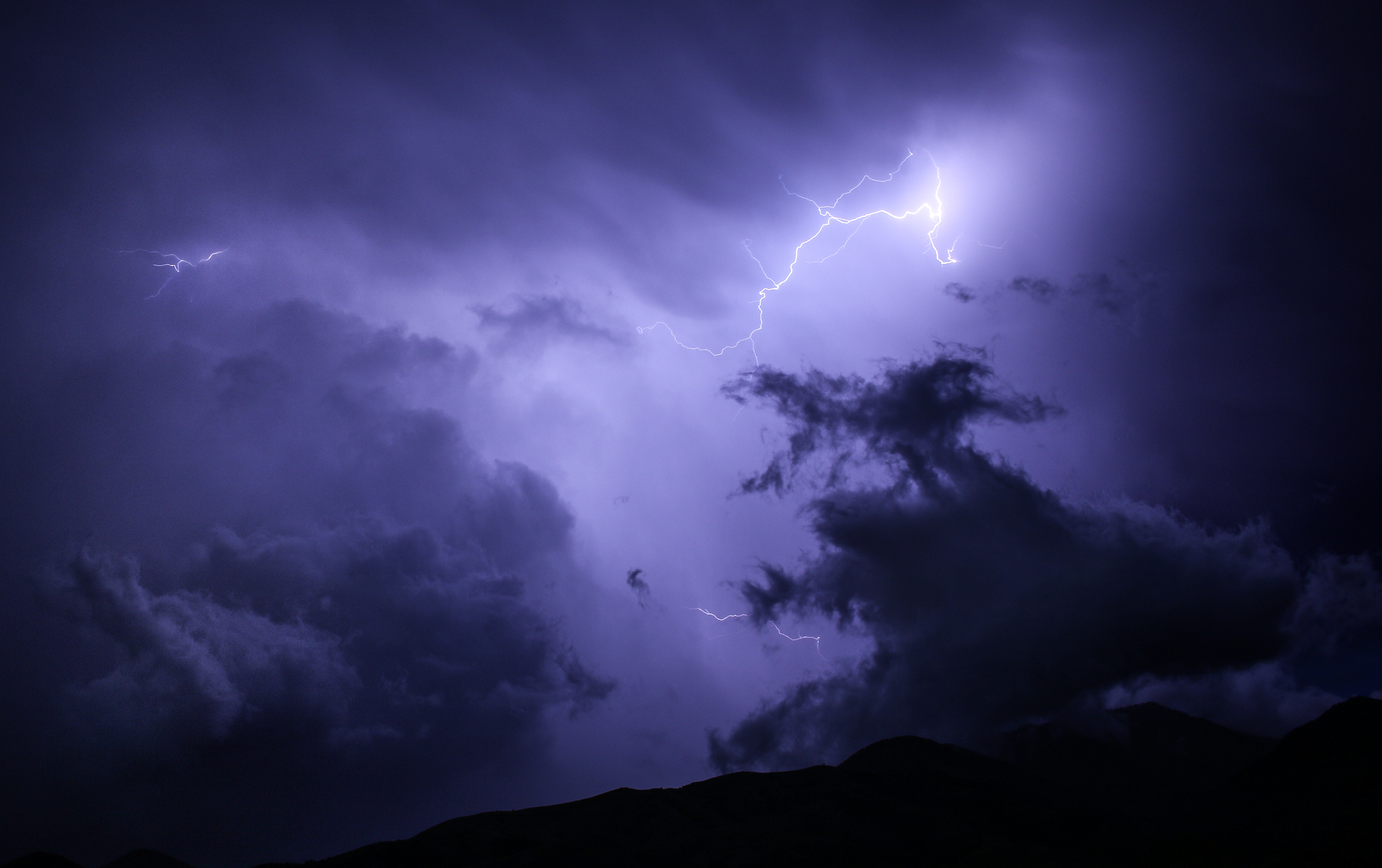 Cool Purple Lightning Wallpapers