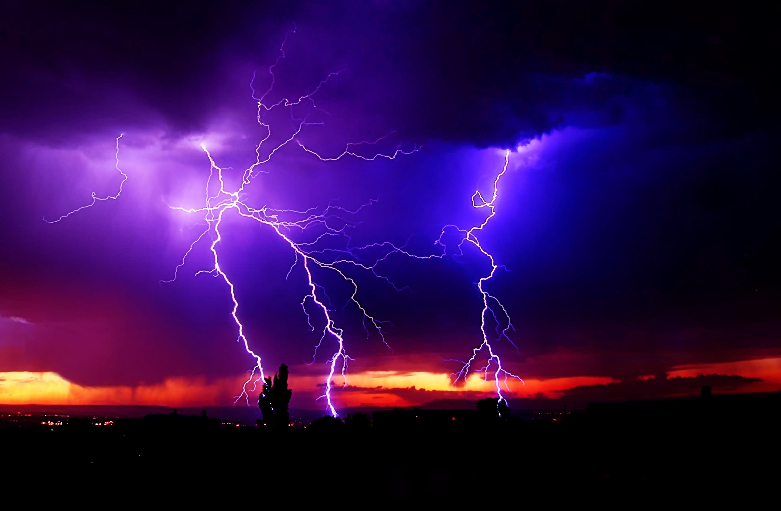 Cool Purple Lightning Wallpapers