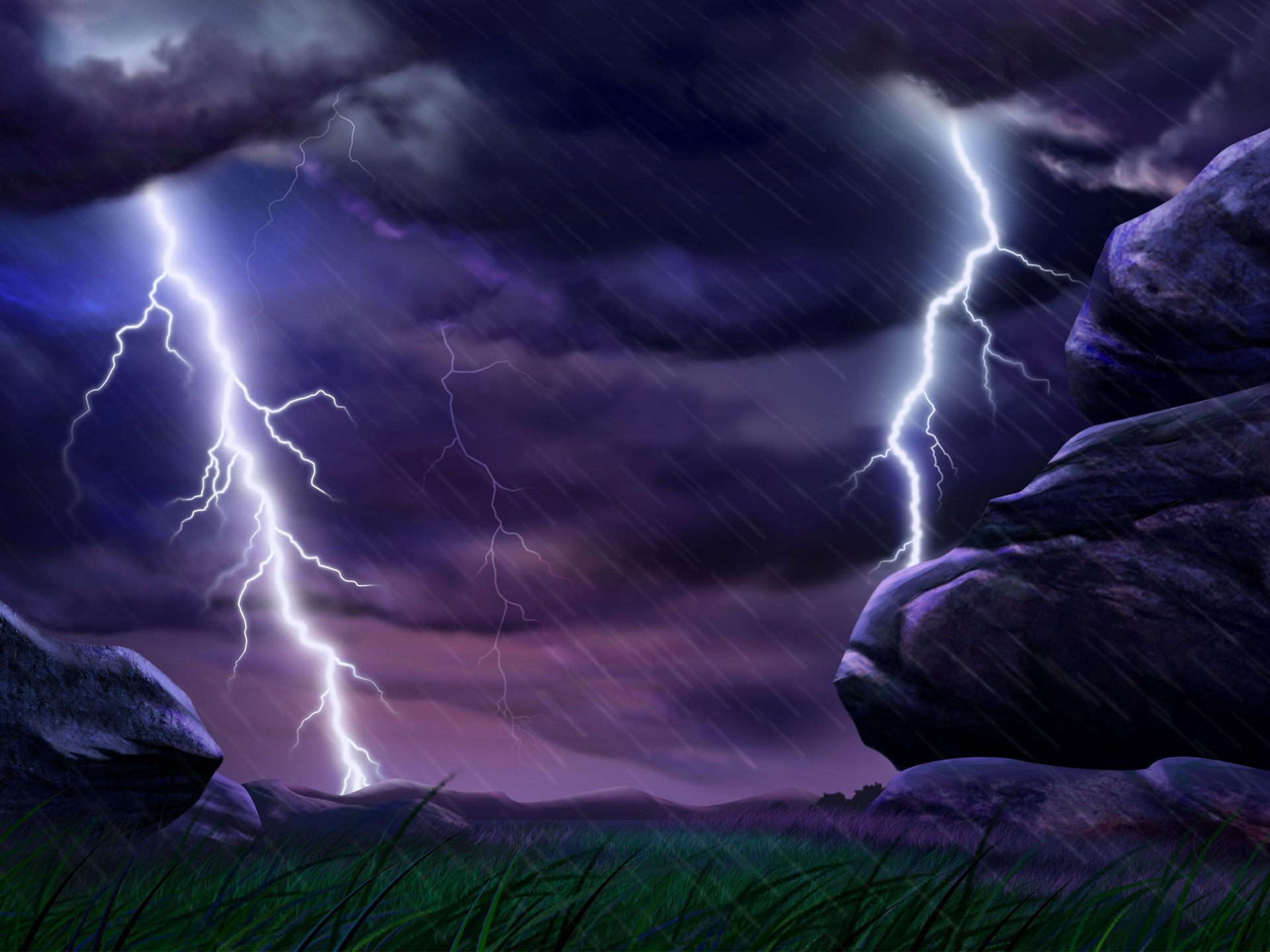 Cool Purple Lightning Wallpapers