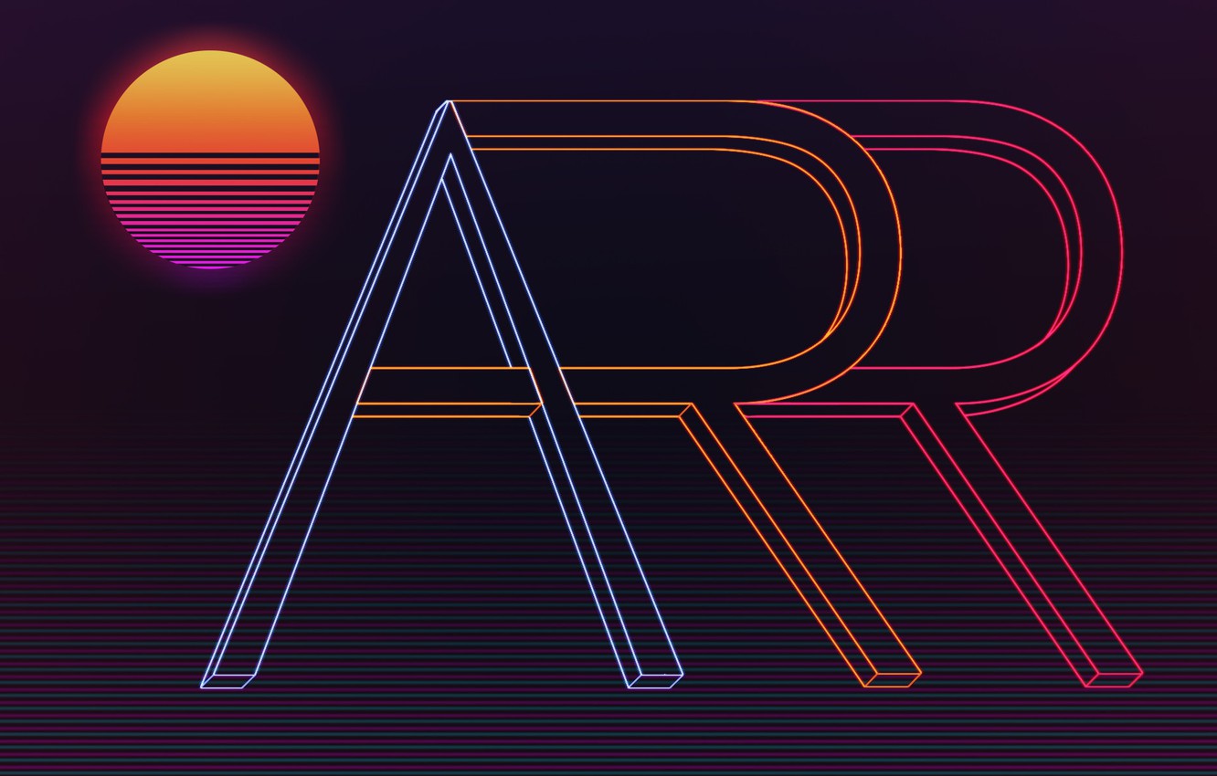 Retro 80S Sun Wallpapers Wallpapers