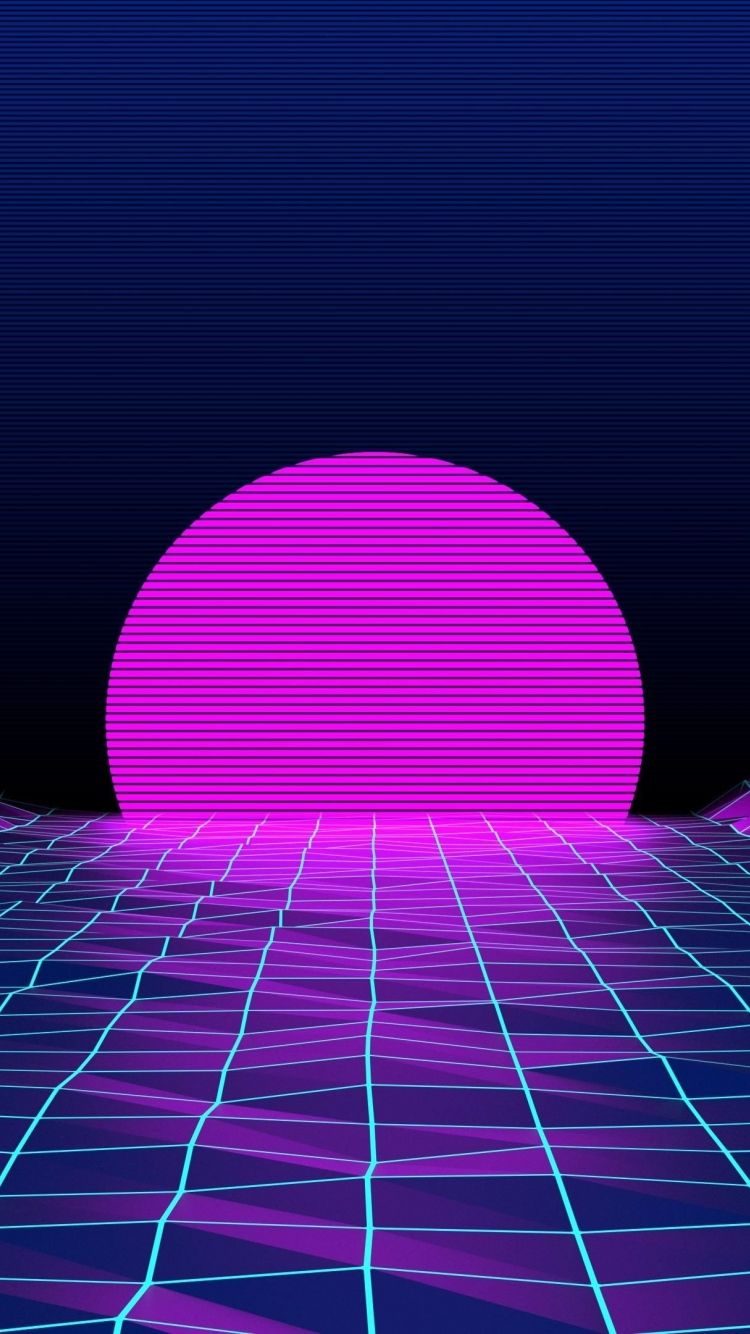 Retro 80S Sun Wallpapers Wallpapers