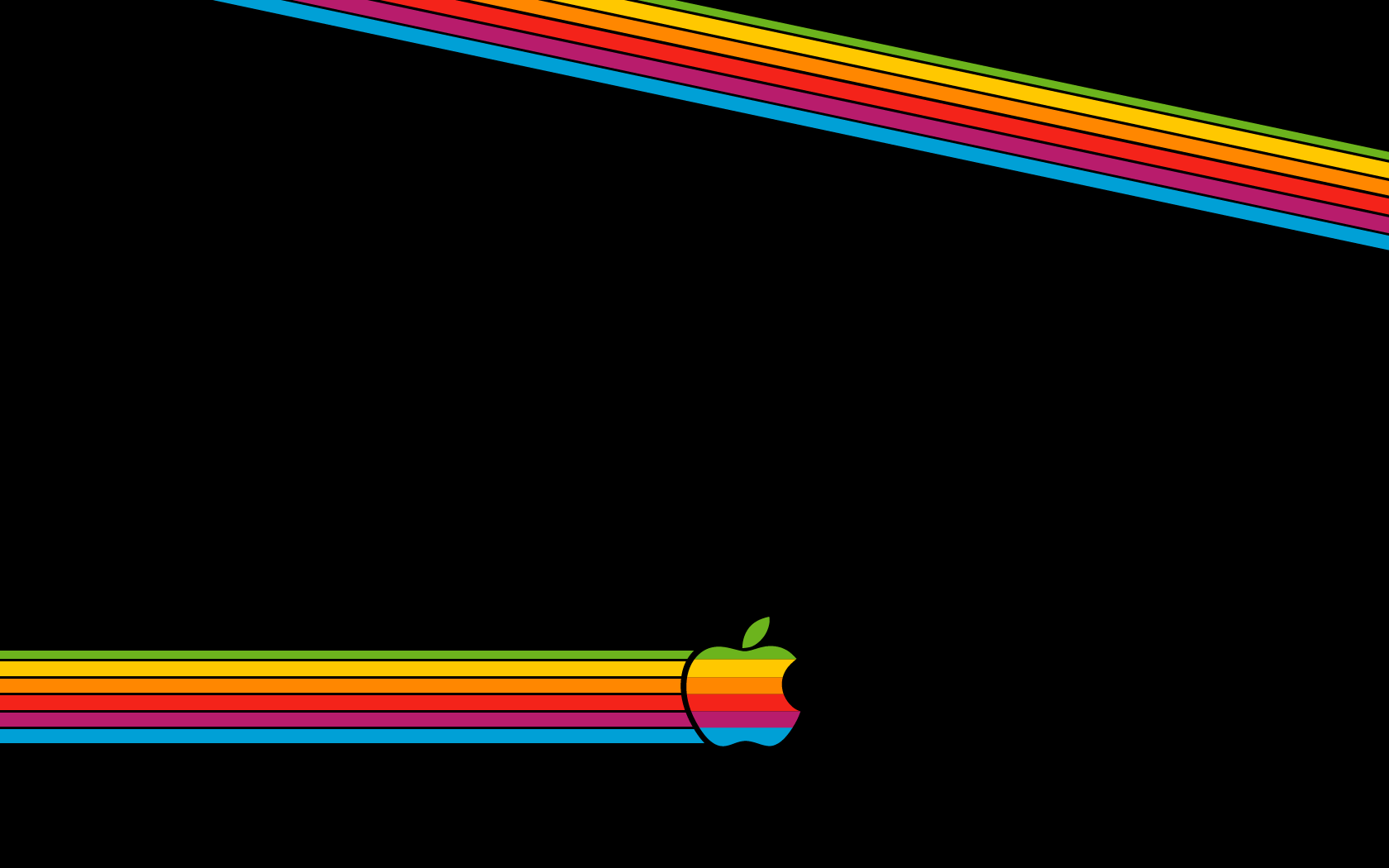 Retro Apple Logo Wallpapers