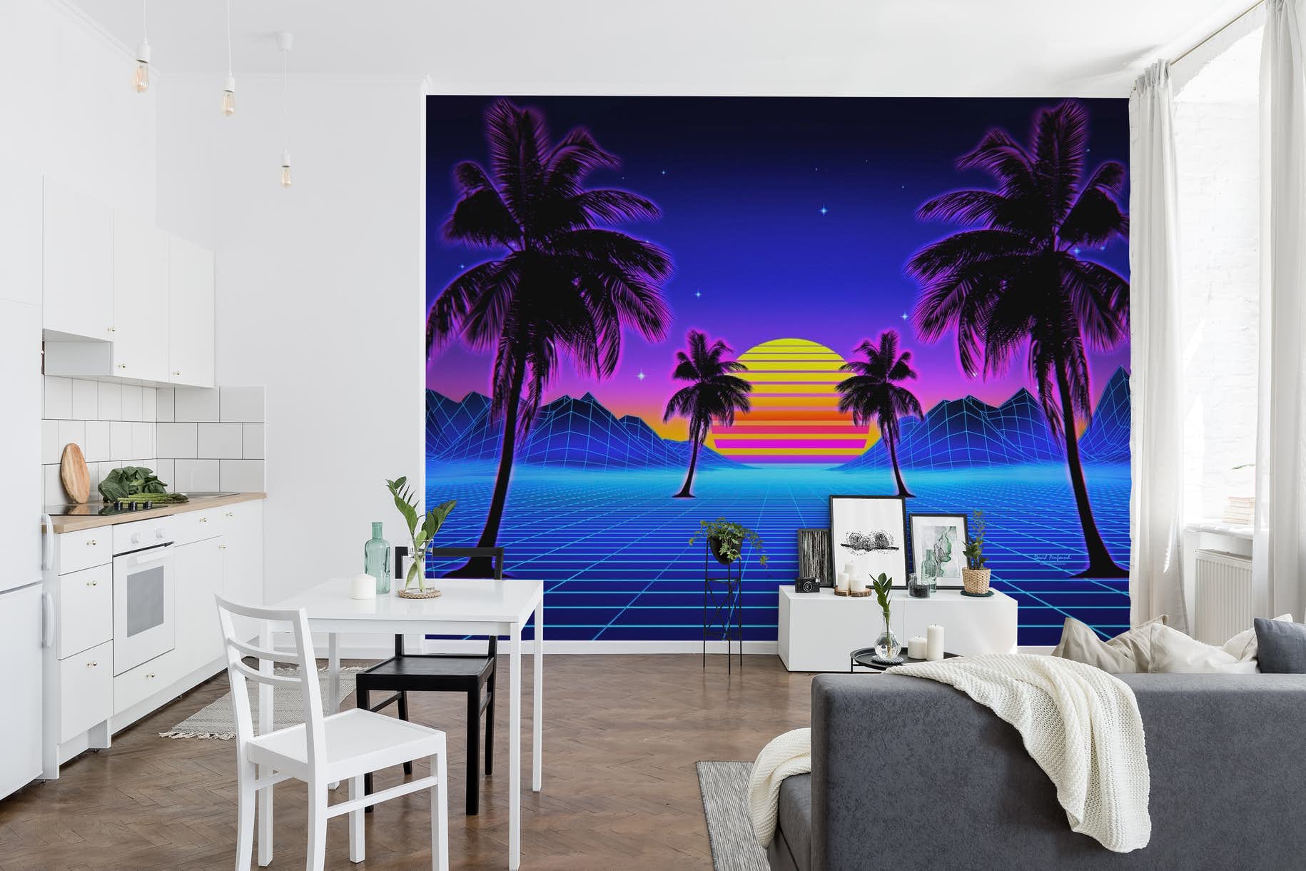 Retro Beach Art Wallpapers Wallpapers