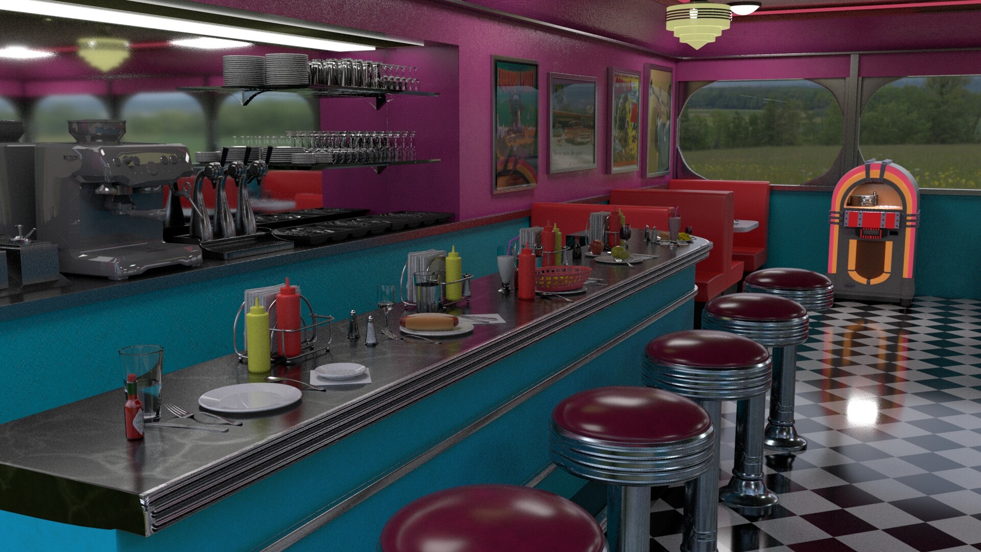 Retro Diner Wallpapers